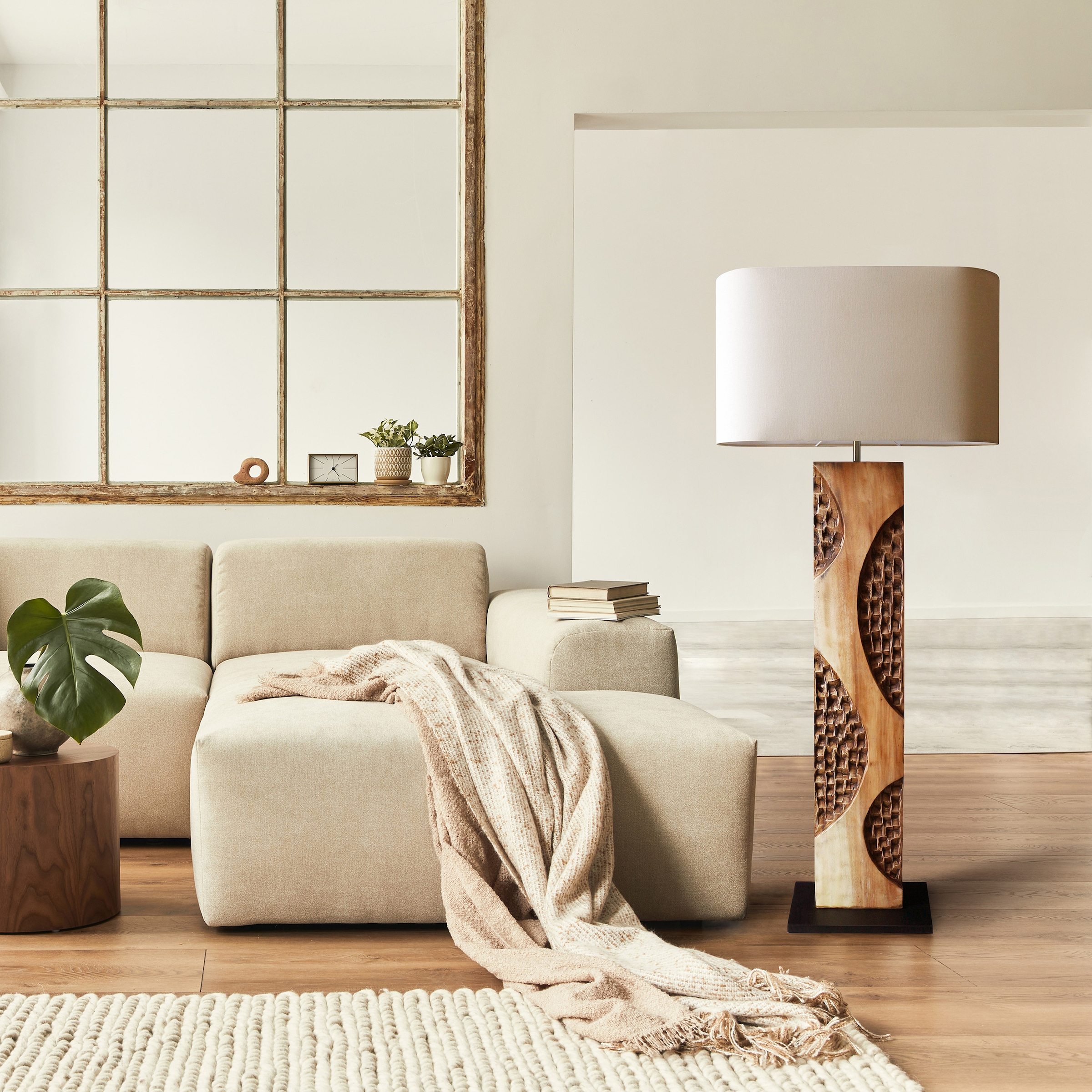 SalesFever Stehlampe »Akazie« E27 1 Stk. handgefertigt