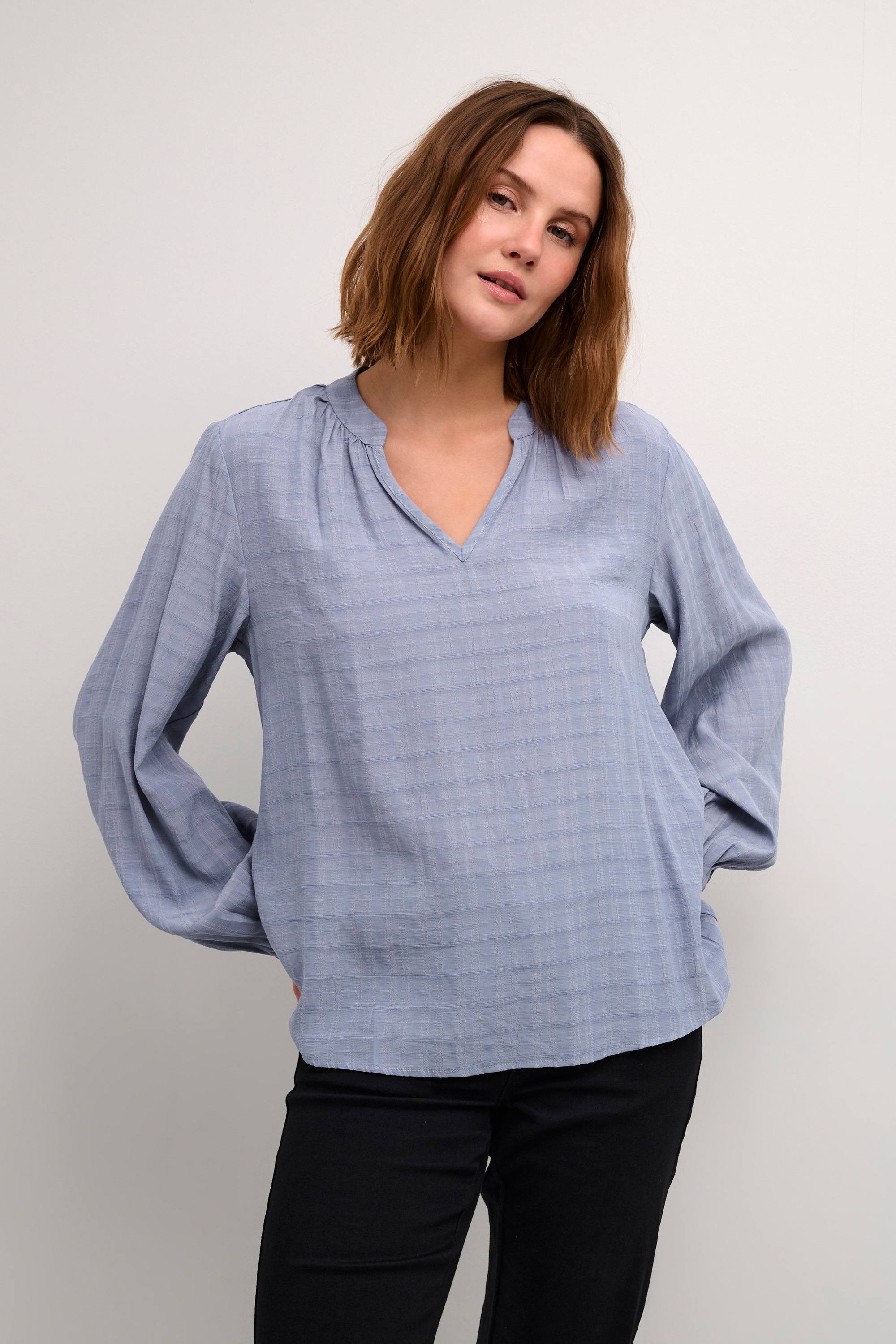 KAFFE Langarmbluse »Langarm-Bluse KAalice«