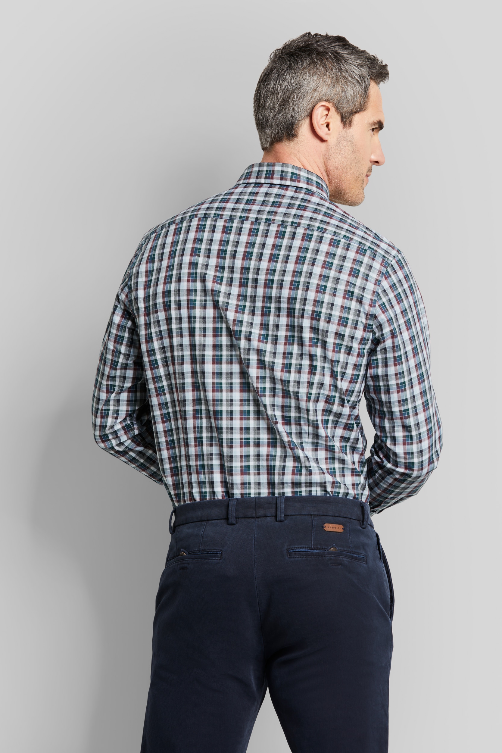bugatti Langarmhemd »Modern Fit«, mit Button-Down-Kragen