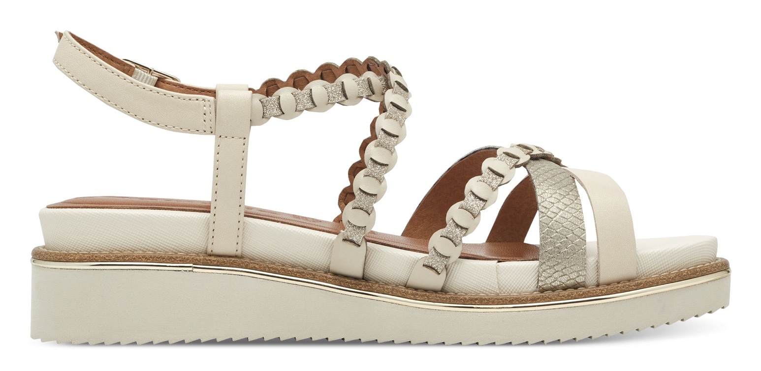 Tamaris Keilsandalette  , Riemchensandale, Sommerschuh mit verstellbarer Schnalle