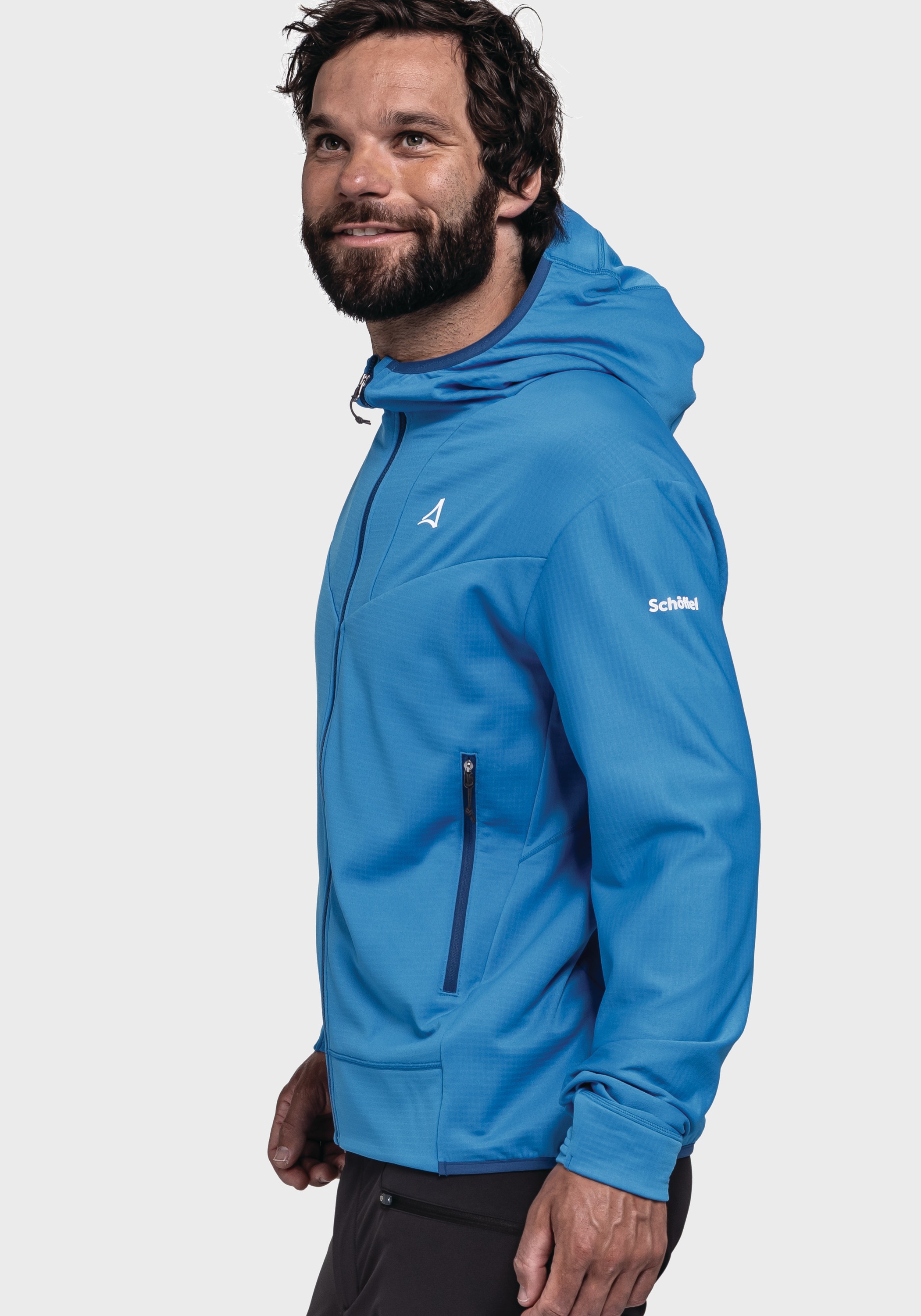 Schöffel Fleecejacke »Mountain Fleece Hoody Style Blaueis MNS«, mit Kapuze