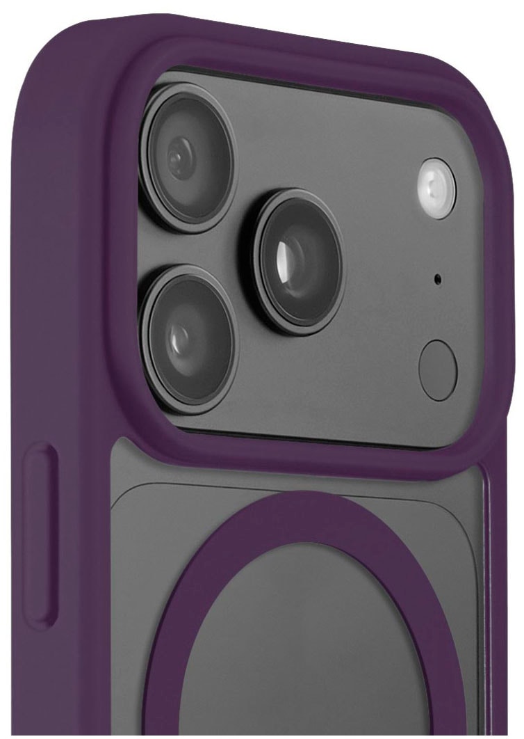 Hama Smartphone-Hülle »Handyhülle für Apple iPhone 17 Pro 18 Pro mit Magnetring« Smartphones Magnetisch, Farbkontrast, Kamerataste abgedeckt, rutschhemmend