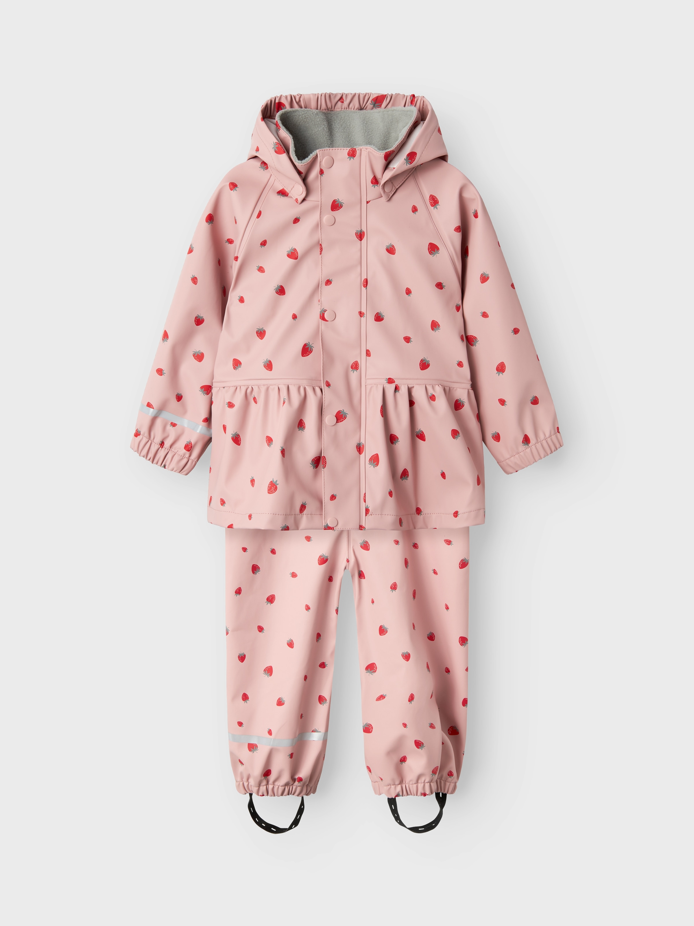 Name It Regenjacke »NMFDRY10 RAIN SET AOP FO« Set,  mit Kapuze mit passender Hose