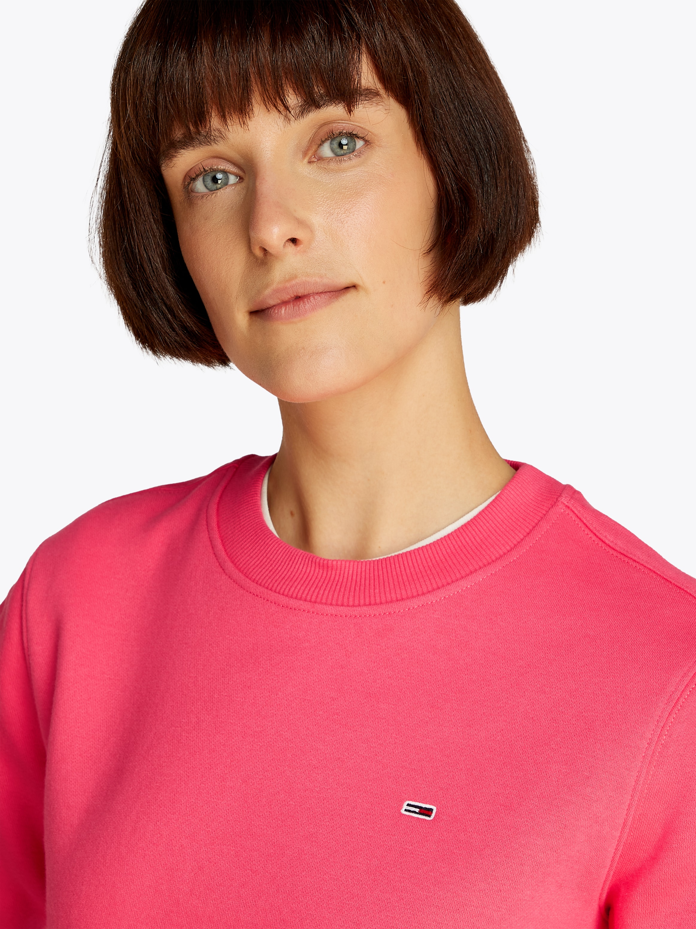 Tommy Jeans Sweatshirt »TJW REG S FLAG CREW«, mit Logostickerei