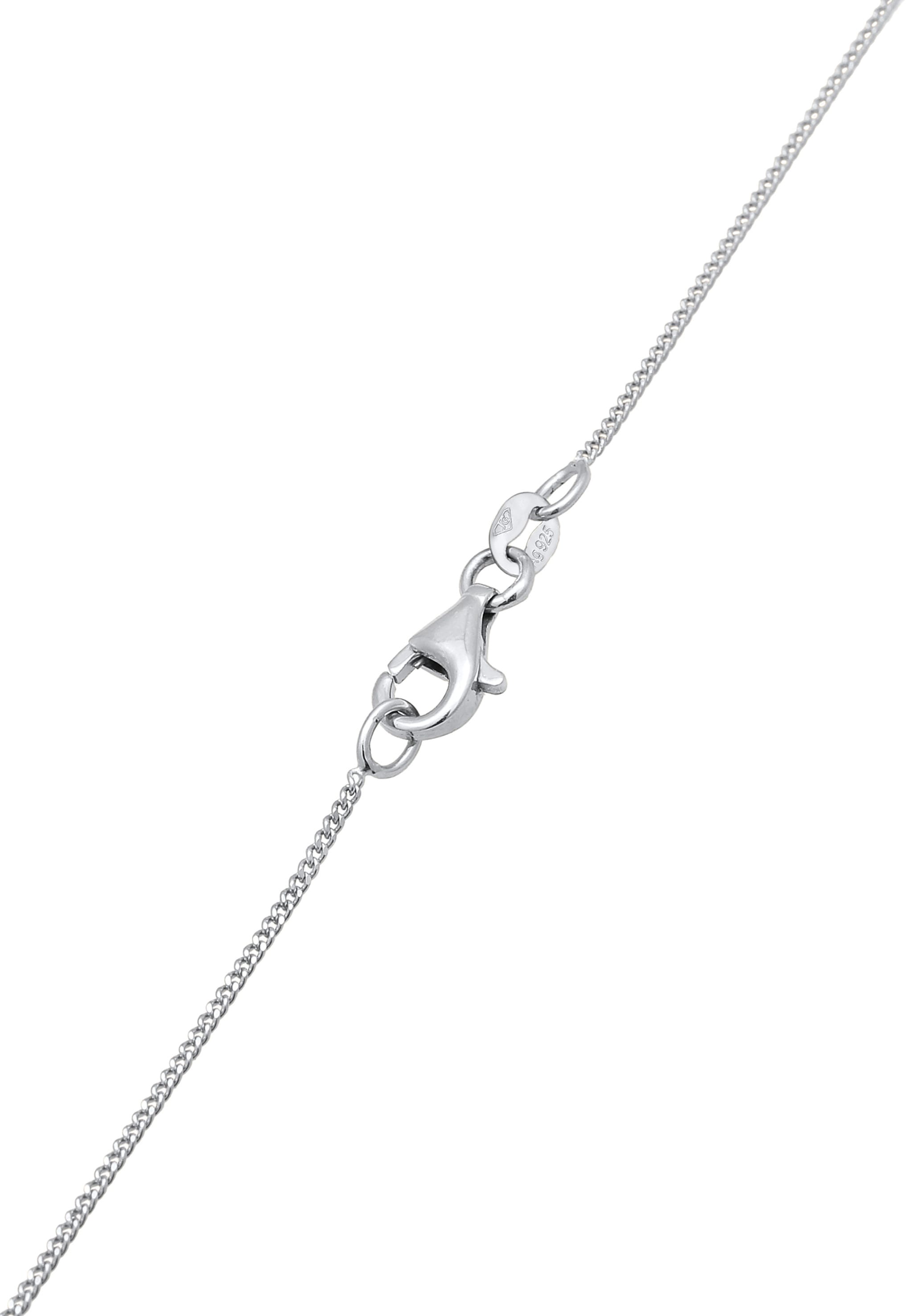 Elli Y-Kette »Halskette Y-Halskette Synthetische Perle Kristalle Weiß 925 Sterling Silber«