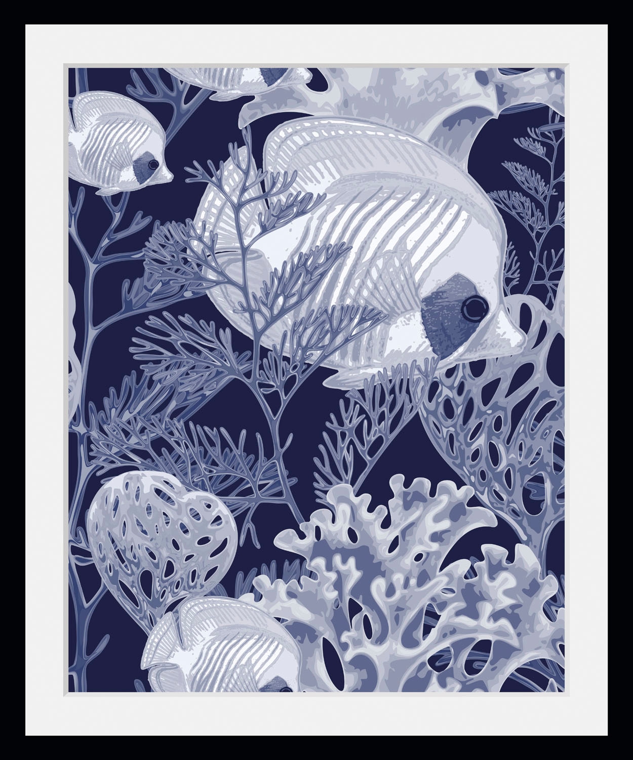 queence Bild »Markus« Kunst | Meer | Unterwasserwelt | Wassertiere 1 Stk. tlg. HD Premium Poster-Druck inkl. Holzrahmen