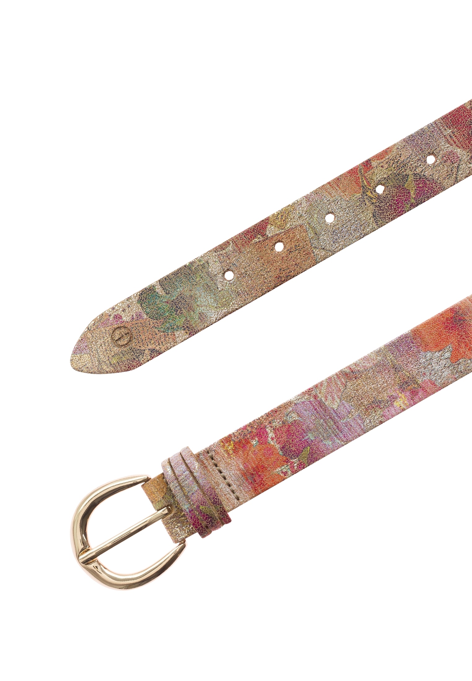 Tamaris Ledergürtel »"Cecilia Gold"« Florales Muster im Metallic-Design oder Animal-Look, 3 cm breit