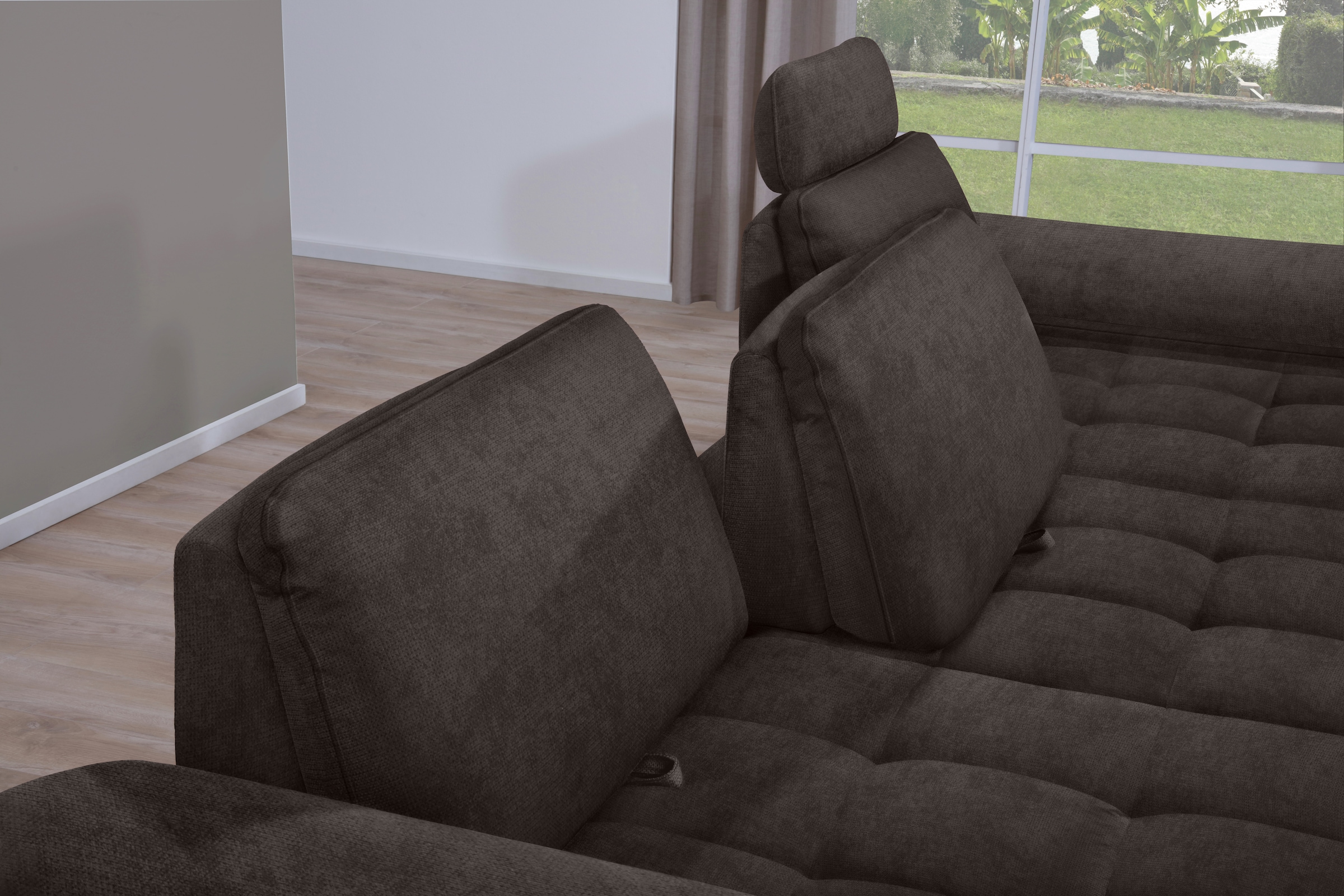 alina Ecksofa »Royce«, inklusive Sitztiefenverstellung, 270 cm breit