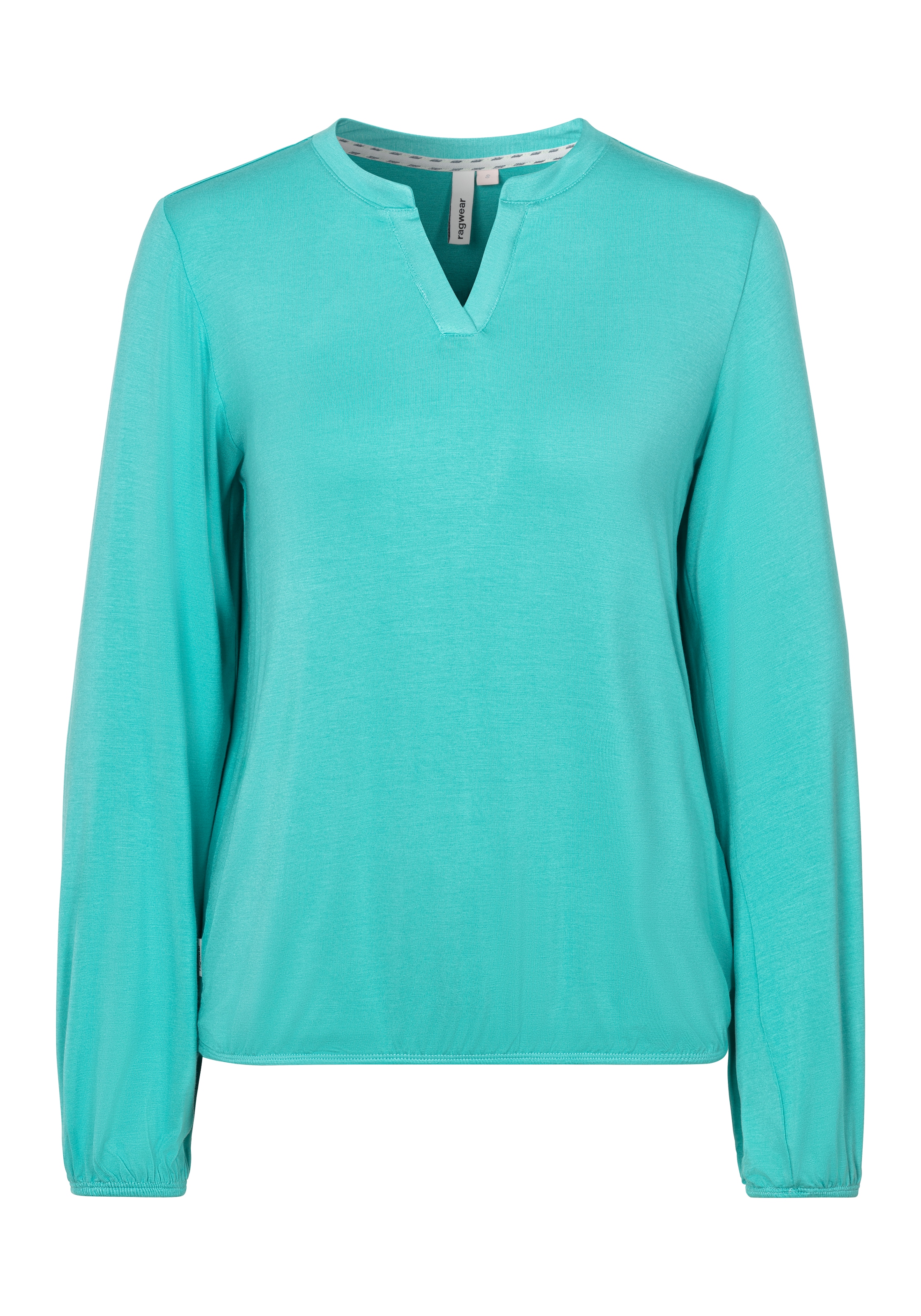 Ragwear Blusenshirt »SANTICA«, mit schmalem Stehkragen und V-Schlitz am Ausschnitt