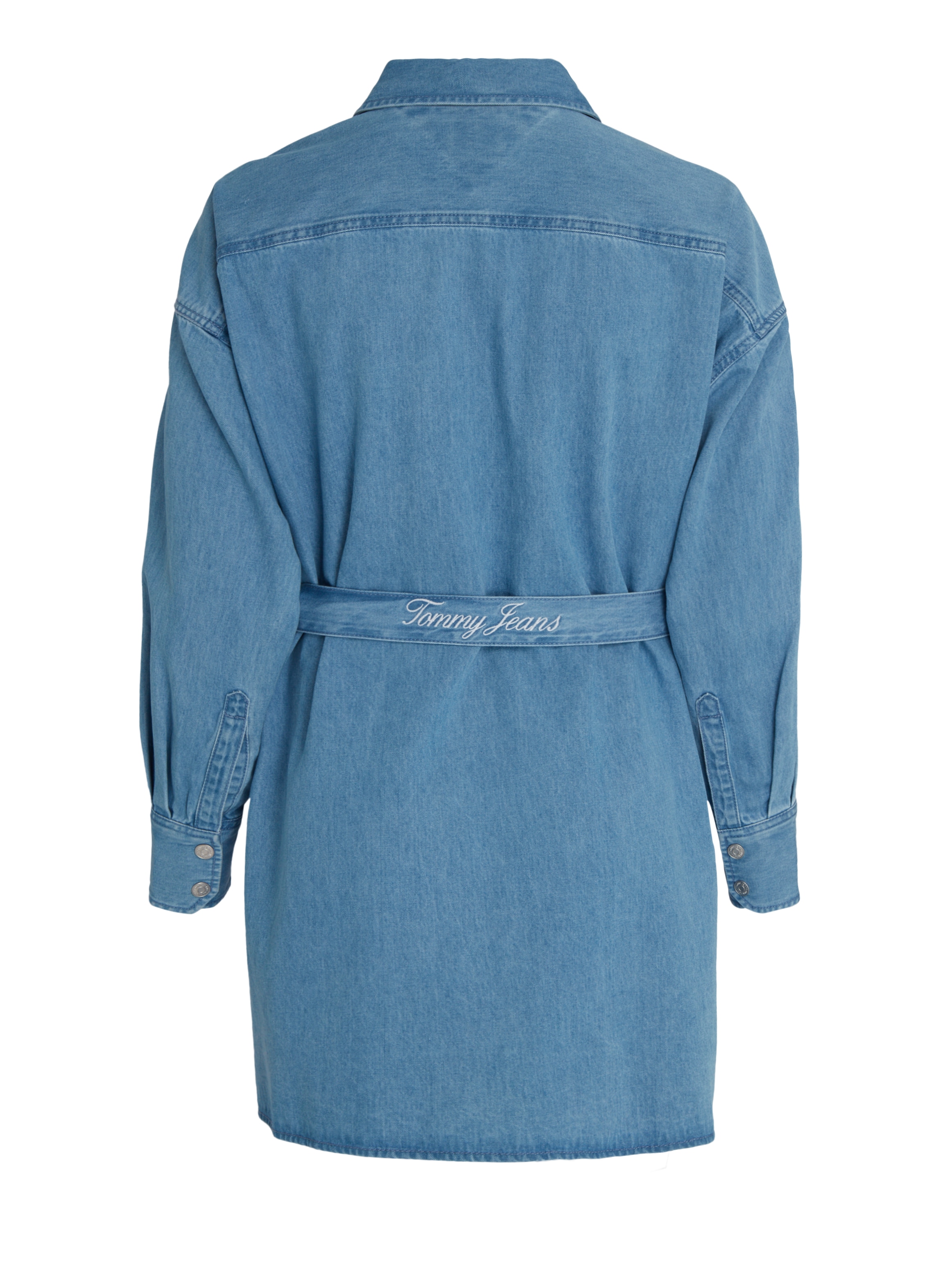 Tommy Jeans Curve Shirtkleid »TJW BELTED DENIM SHIRT DRESS EXT«