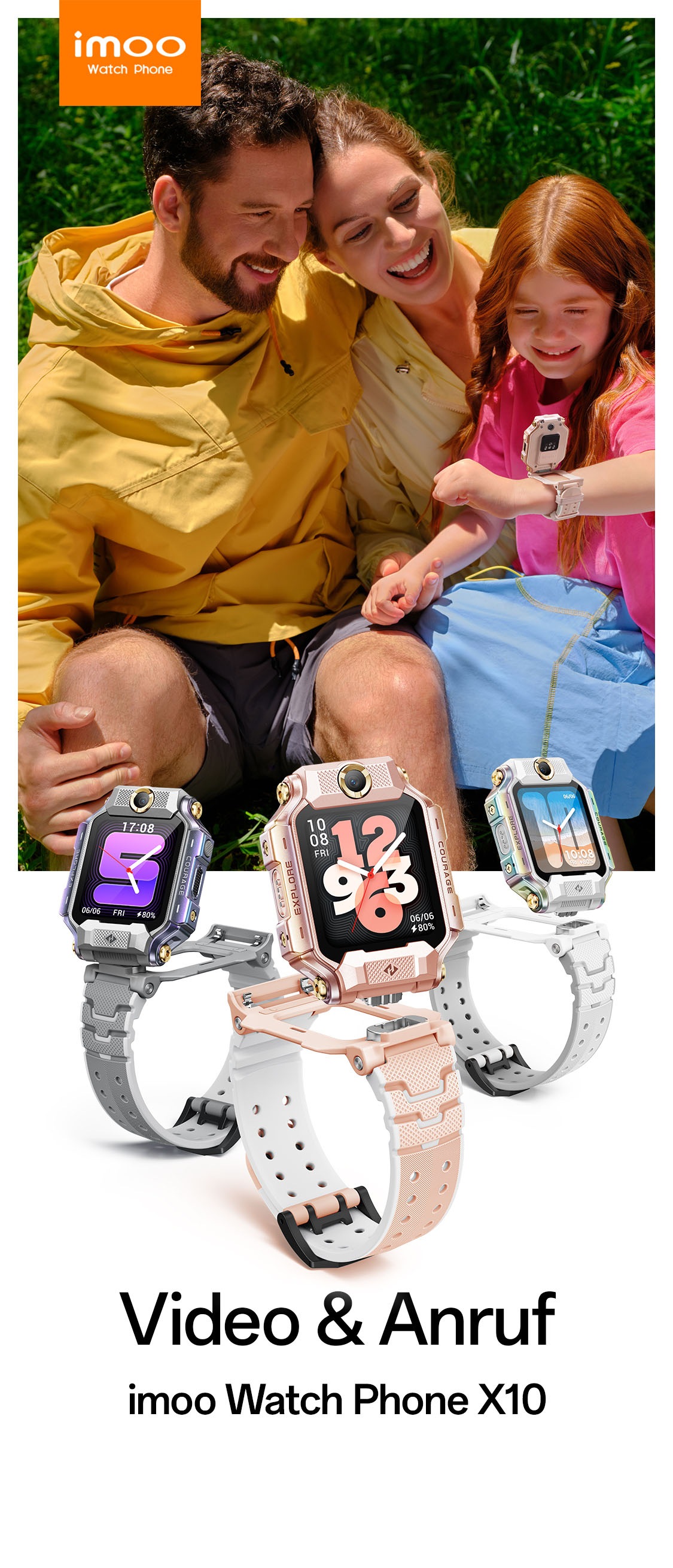 Imoo Smartwatch »Watch Phone X10 Kinder«(40,6/ 1,6 ″) CaremeOS