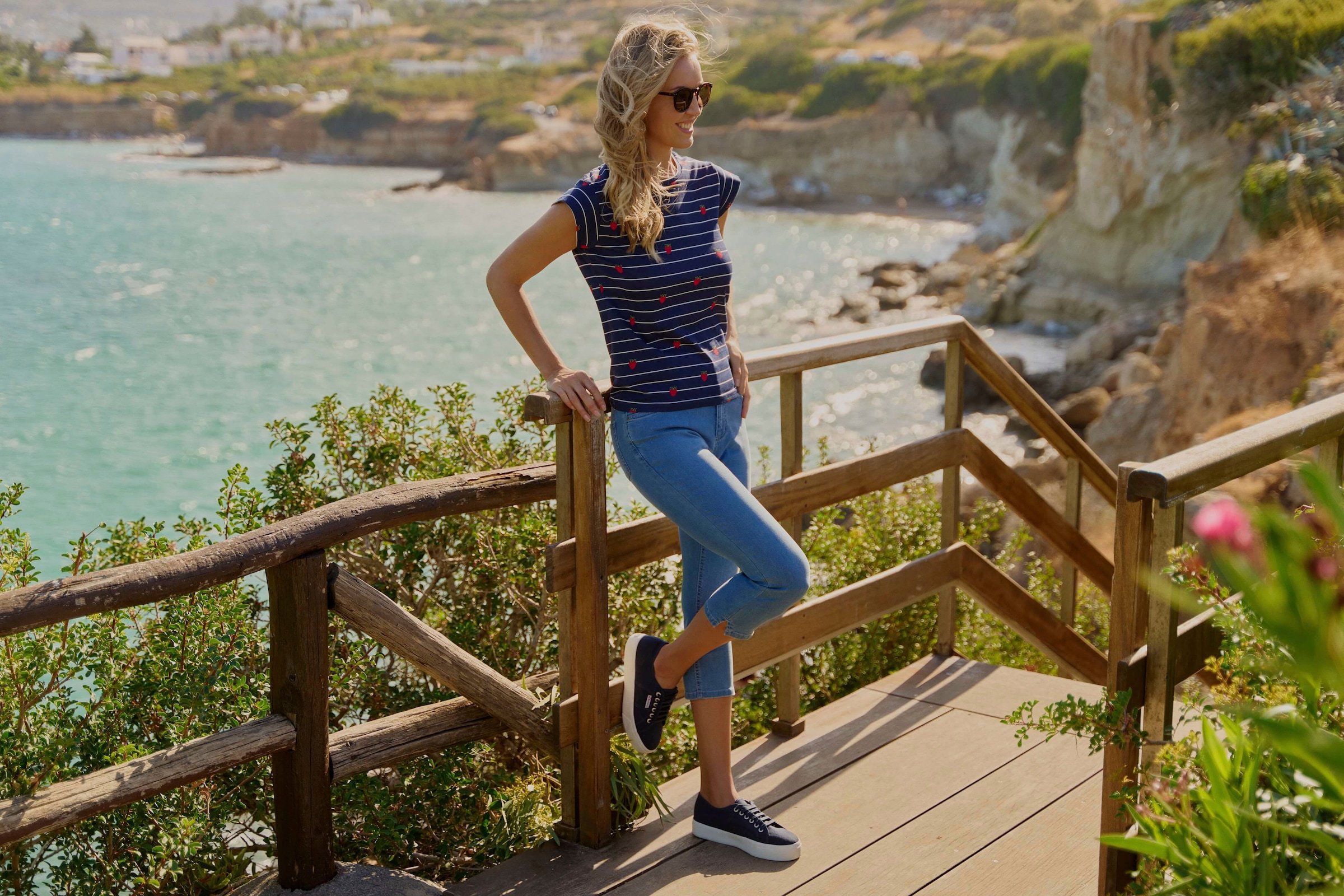 wonderjeans Caprijeans, Sommerhose mit Stretch
