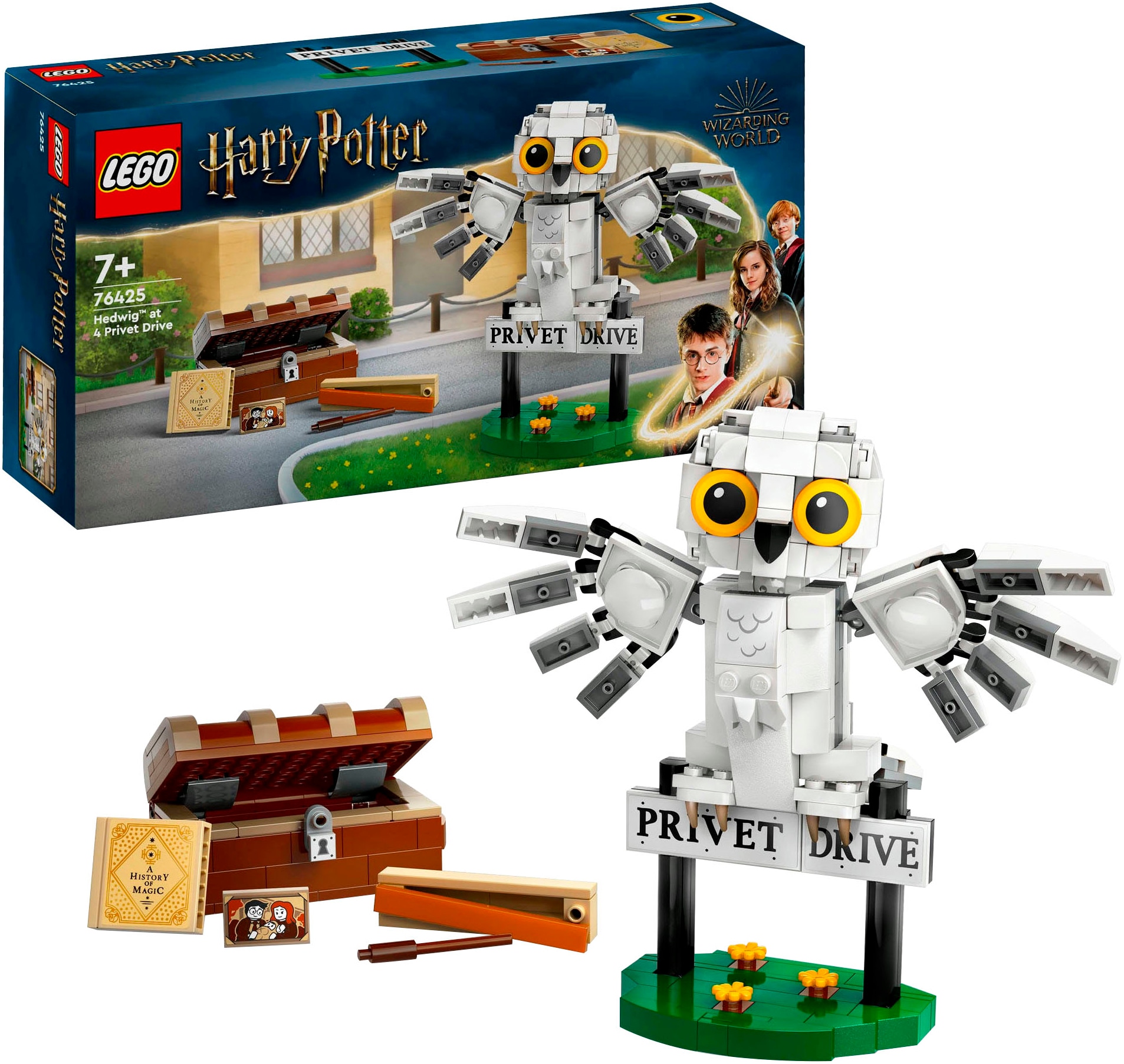 LEGO® Konstruktionsspielsteine »Hedwig™ im Ligusterweg 4 (76425), LEGO® Harry Potter™«, (337 St.), Made in Europe