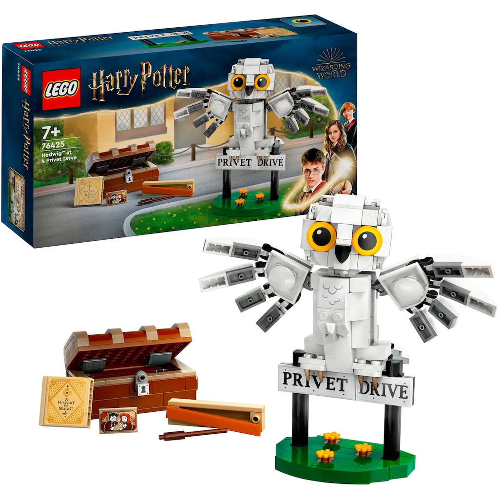 LEGO® Konstruktionsspielsteine »Hedwig™ im Ligusterweg 4 (76425), LEGO® Harry Potter™«, (337 St.), Made in Europe