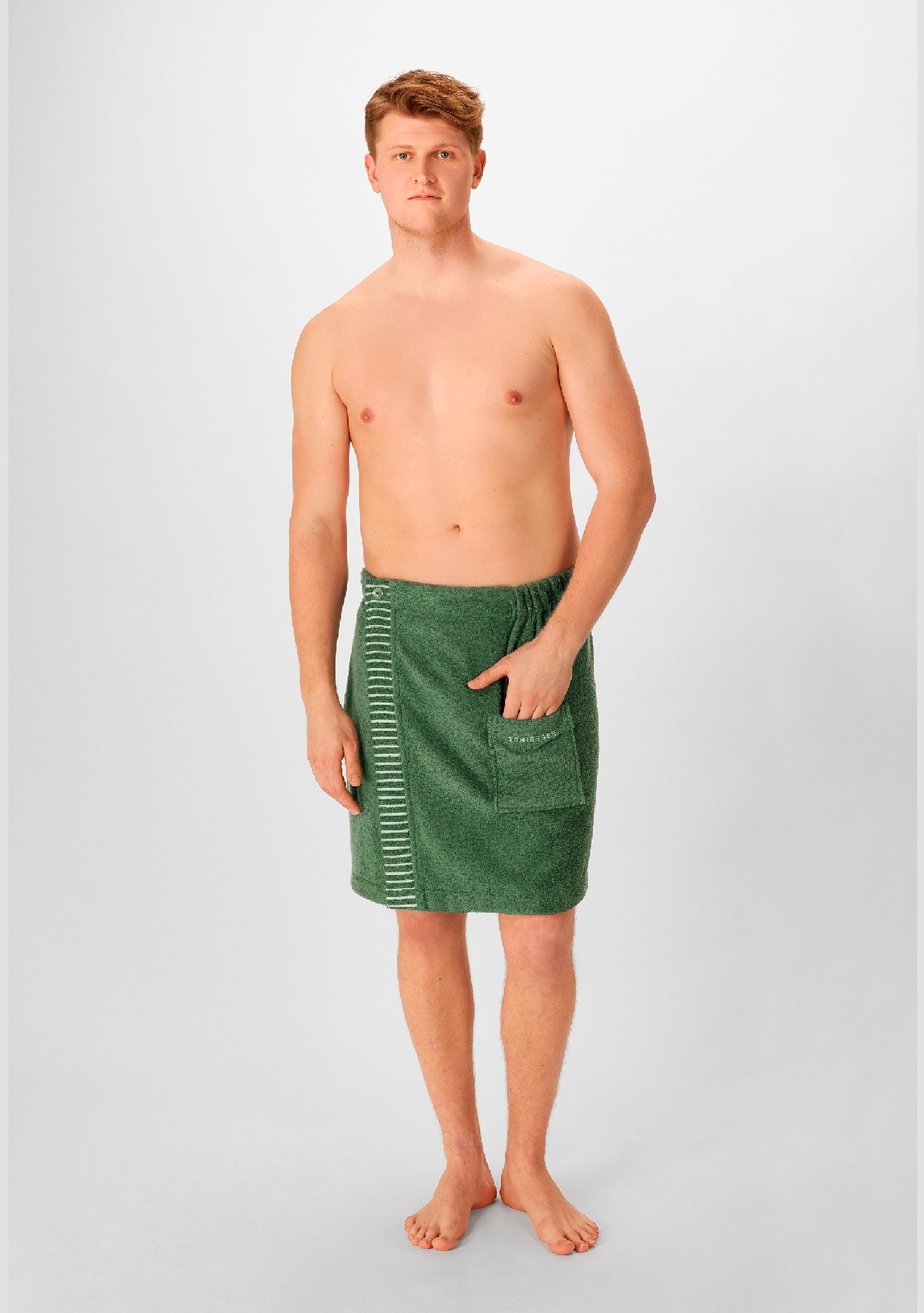 Schiesser Kilt »Rom aus weicher Baumwolle, saugstark und 3-fach weitenverstellbar«, (1 St.), MADE IN GREEN by OEKO-TEX®