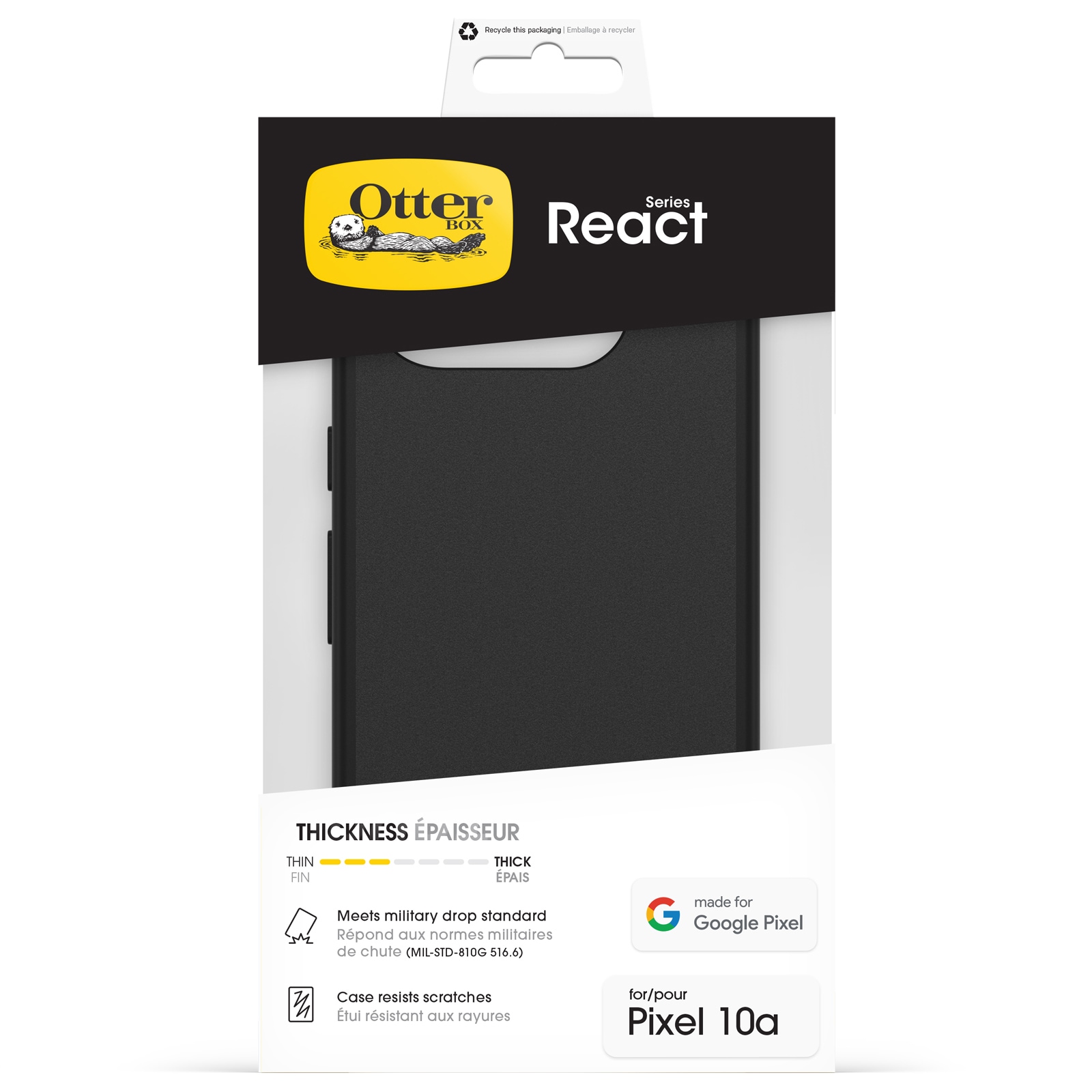 Otterbox Handyhülle »React Series Google Pixel 10a« Backcover, Schutzhülle, Handyschutzhülle, Case, Schutzcase, stoßfest