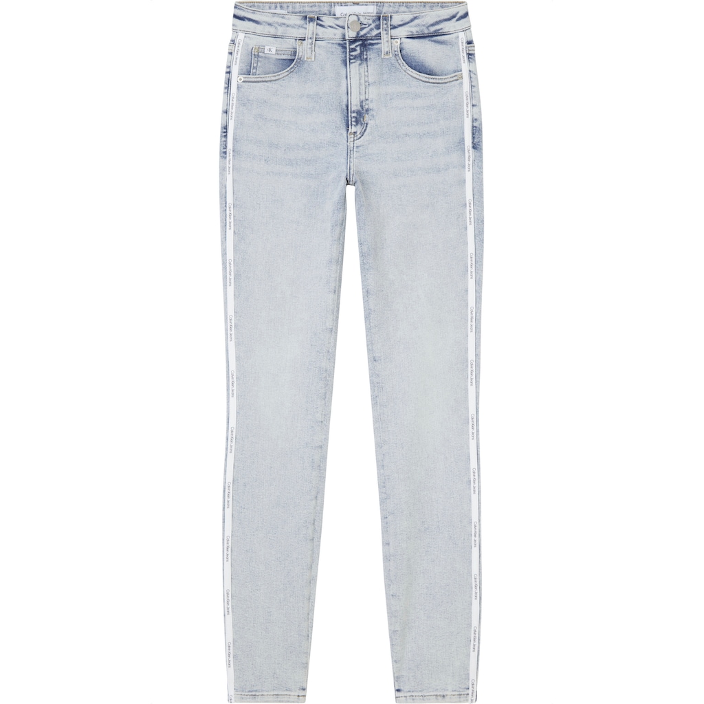 Calvin Klein Jeans Skinny-fit-Jeans »HIGH RISE SKINNY«, mit seitlichem Calvin Klein Jeans Logo-Schriftzug