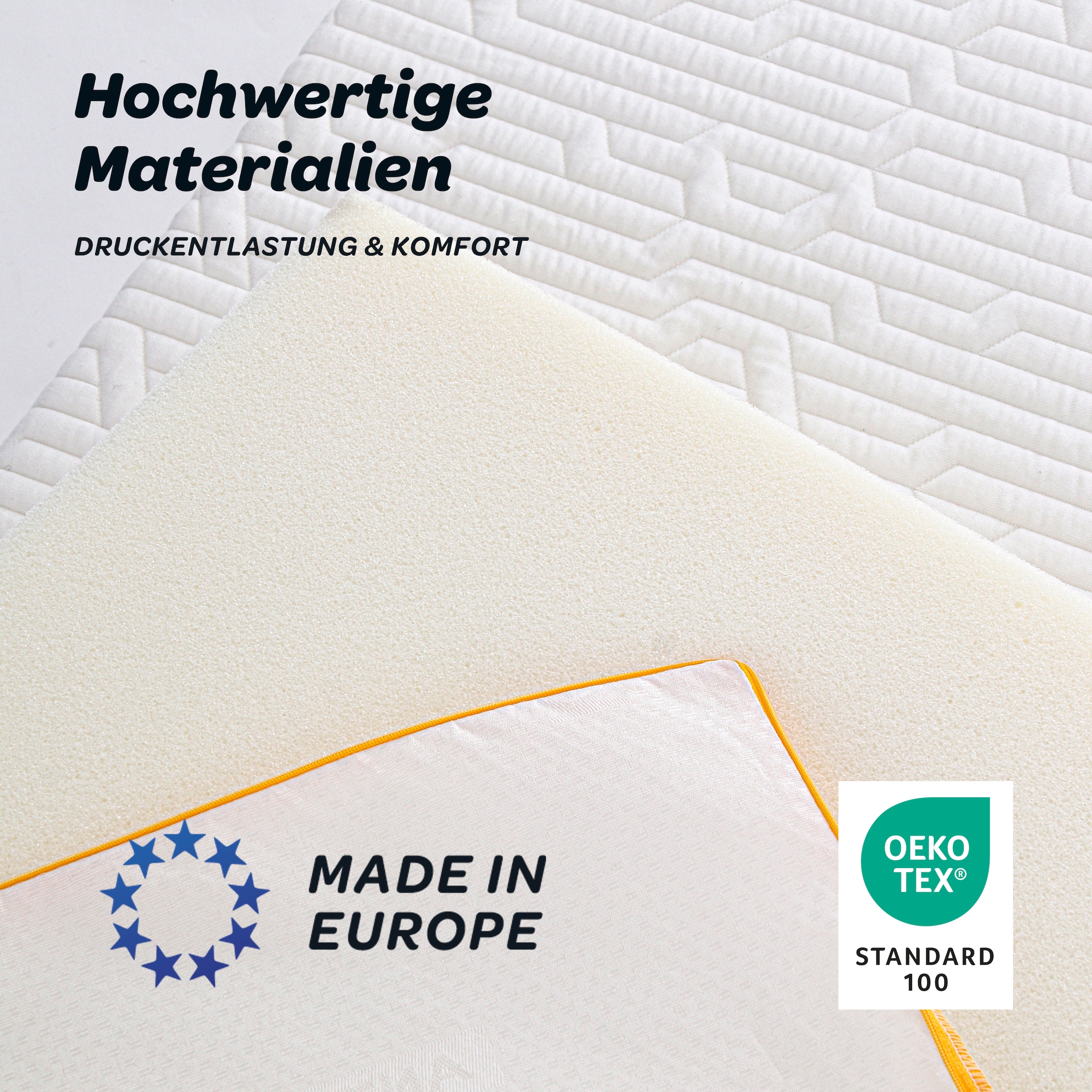 Dunlopillo Topper »Elements, Premium Viscotopper 90x200 & 140x200 cm & weitere Größen« Matratzentopper Made in EU Geeignet für Boxspringbetten