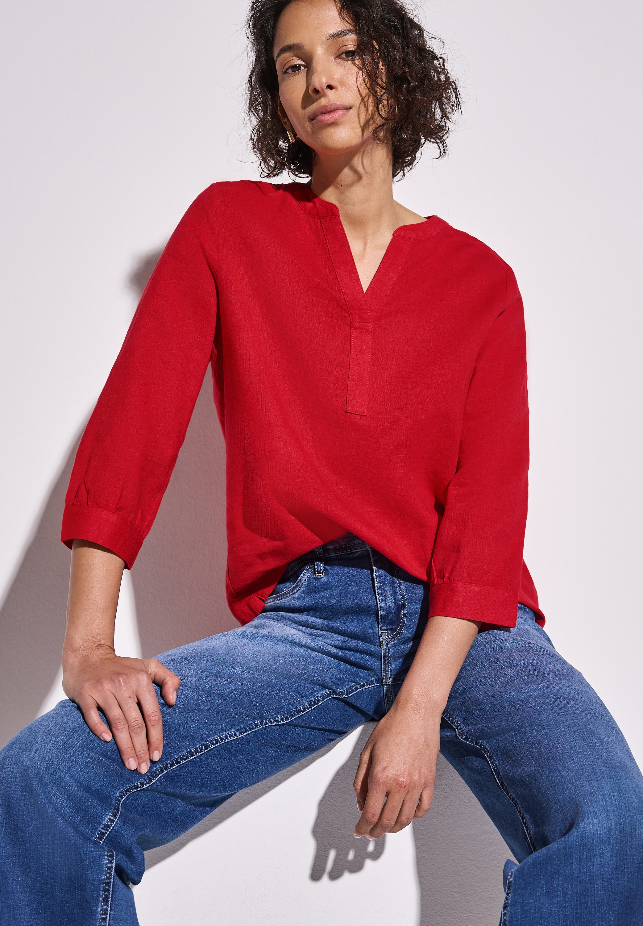 STREET ONE Klassische Bluse, mit 3/4-Ärmel