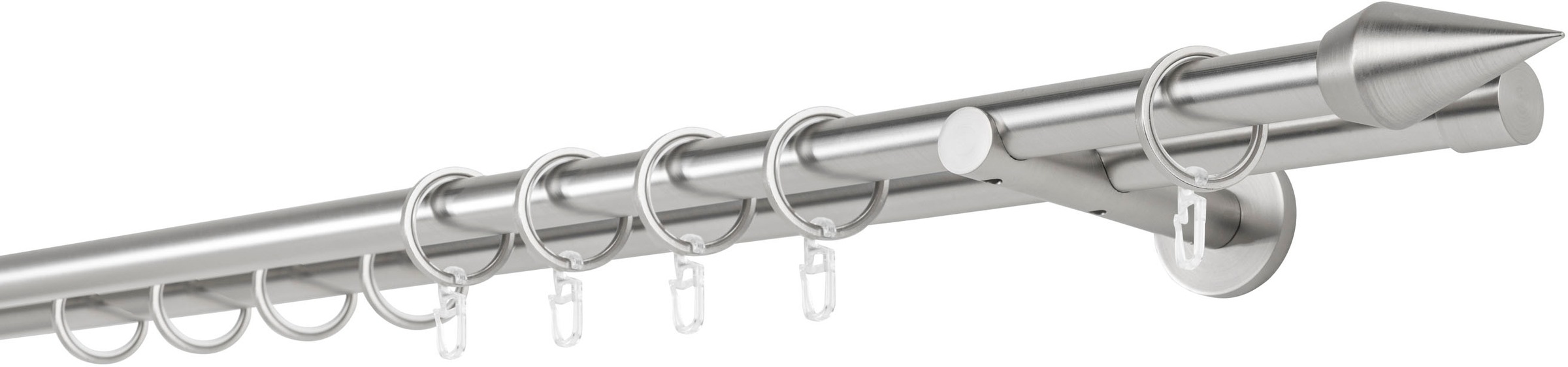 mydeco Gardinenstange »20mm Point Wandträger 14 cm« 2 läufig-läufig Fixmaß