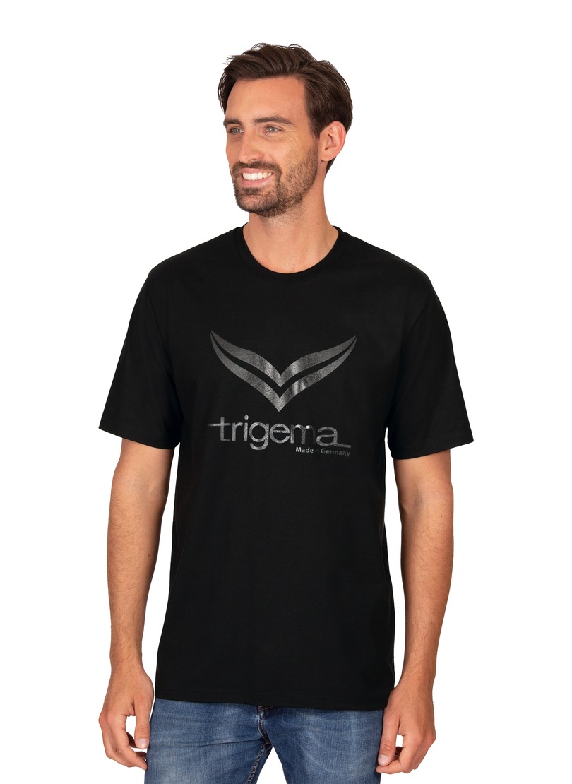 Trigema T-Shirt »TRIGEMA T-Shirt mit TRIGEMA-Logo«