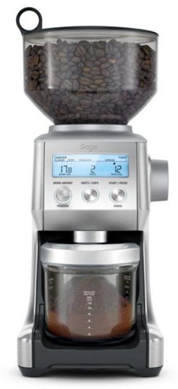 Sage Kaffeemühle »The Smart Grinder Pro, SCG820BSS4EEU1«, 165 W, Kegelmahlwerk, 450 g Bohnenbehälter, Edelstahl Kegelmahlwerk