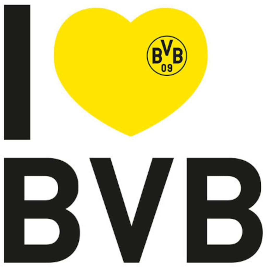 Wall-Art Wandtattoo »Fußball I love BVB«, (1 St.)