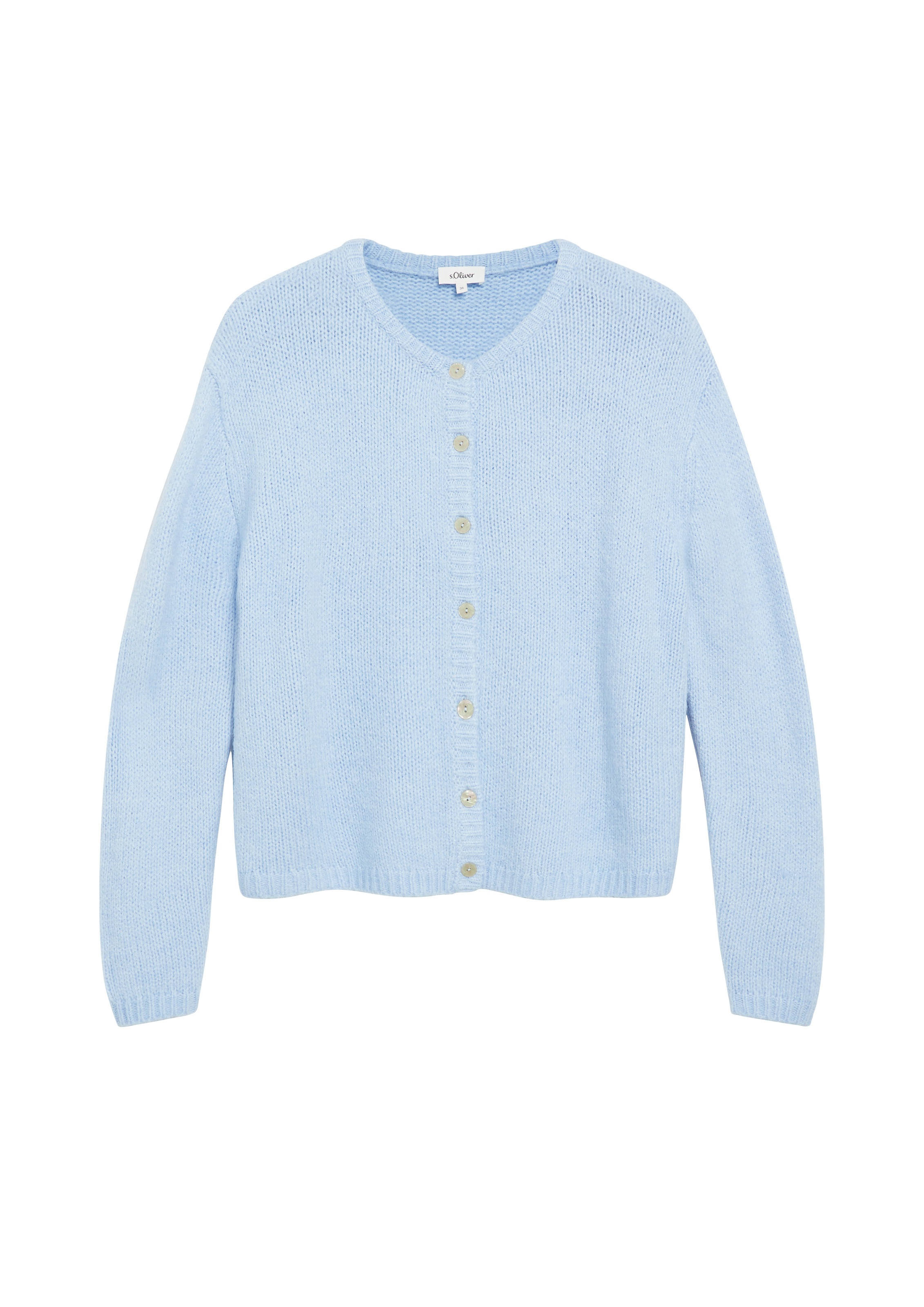s.Oliver Cardigan mit Rundhals und Knopfleiste