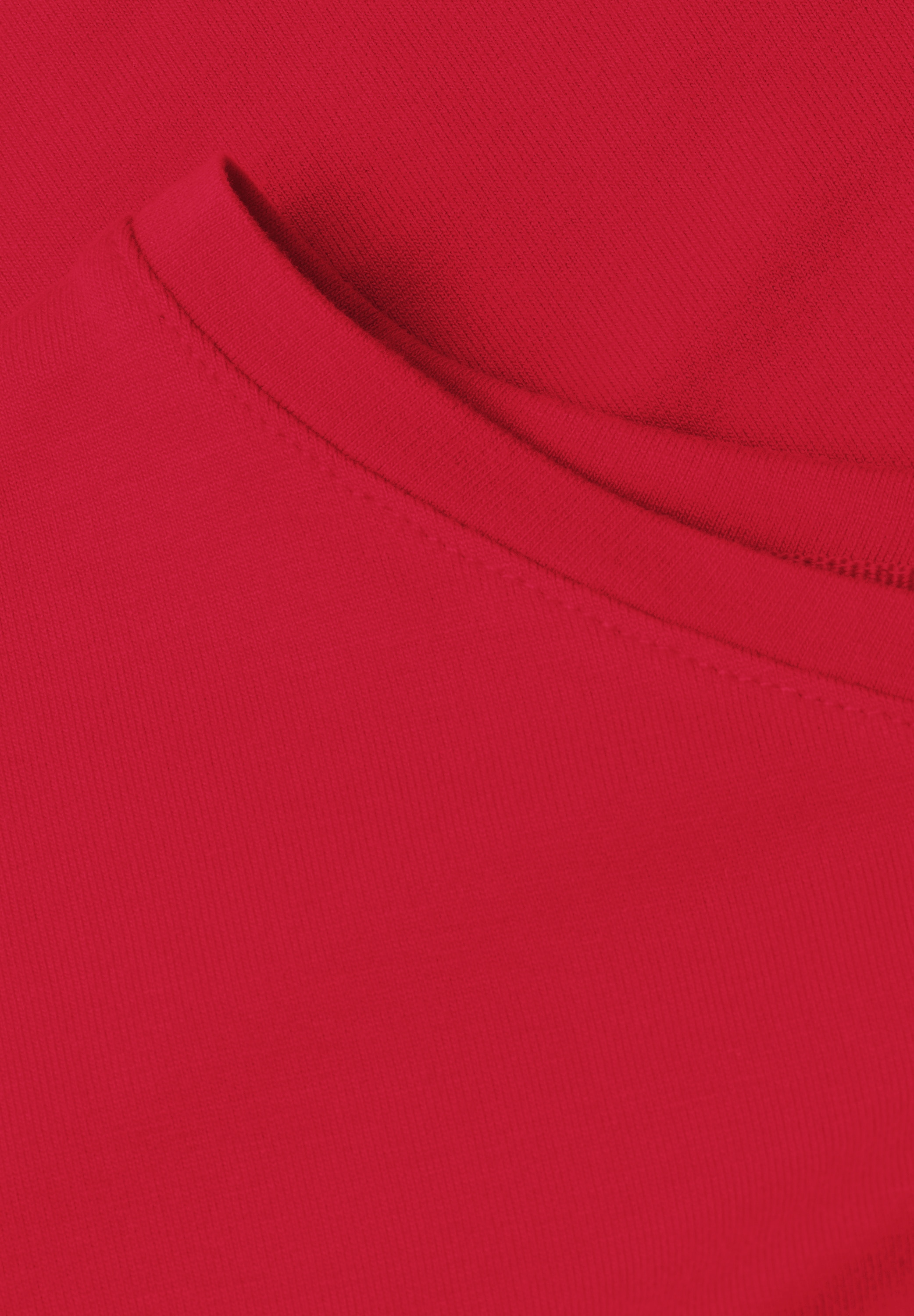 STREET ONE Kurzarmshirt Sommershirt in Unifarbe