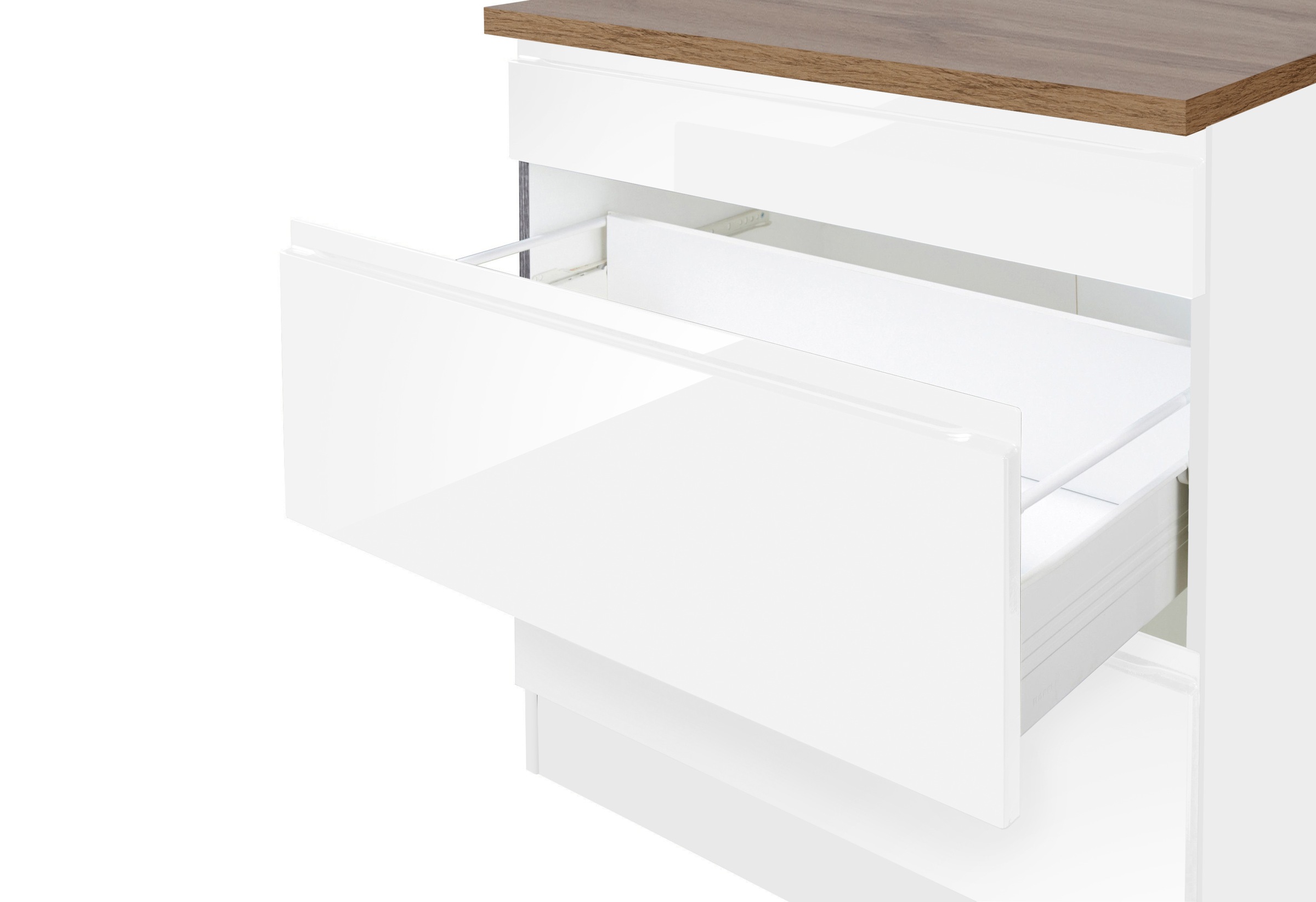 KOCHSTATION Küchenzeile »KS-Virginia« Breite 290 cm, wahlweise mit Induktionskochfeld