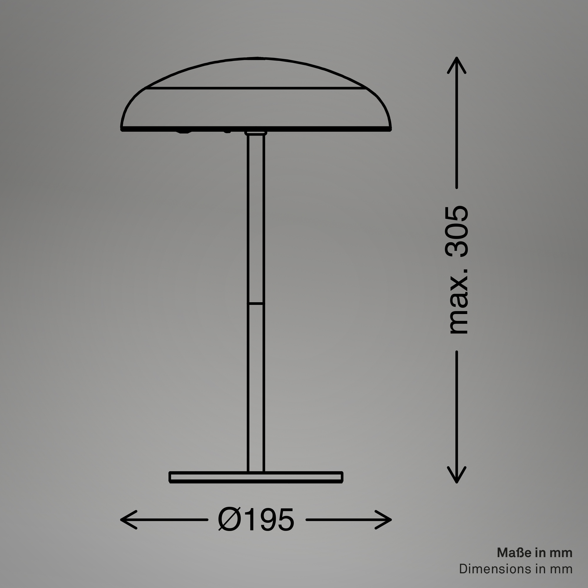 Briloner Leuchten LED Außen-Tischleuchte »CAXA 7573018«