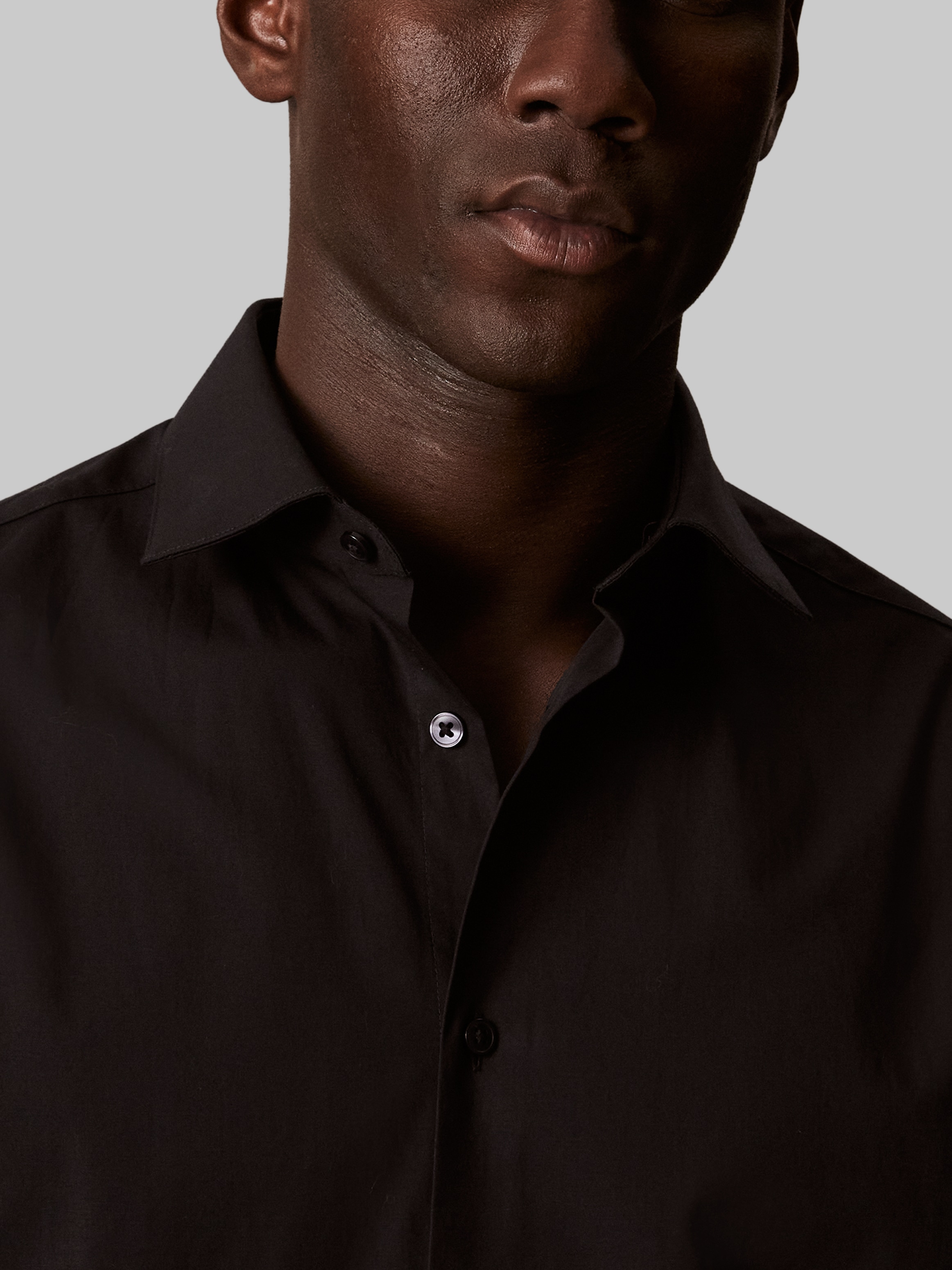 Calvin Klein Businesshemd »REG ESNTL POPLIN STR SLD« Regular fit, mit Rundhalsausschnitt
