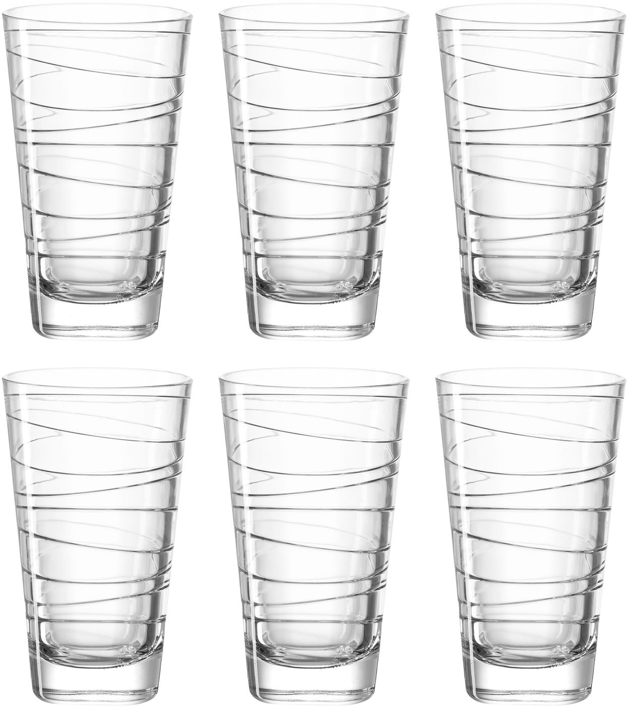 Longdrinkglas »VARIO«, (Set, 6 tlg.), 280 ml, 6-teilig