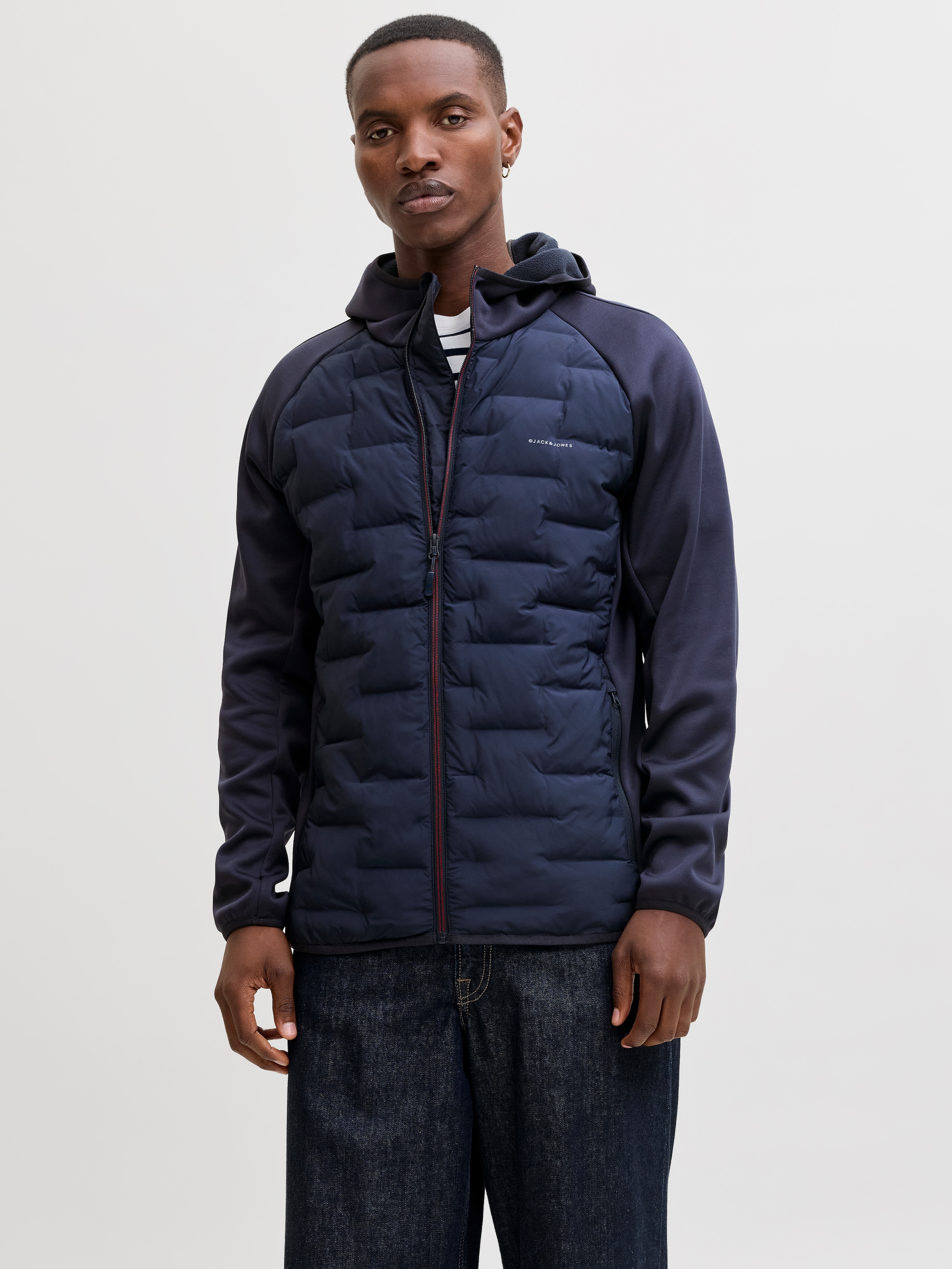 Jack & Jones Steppjacke »JJEPERFECT HYBRID JACKET NOOS« mit Kapuze mit Kapuze