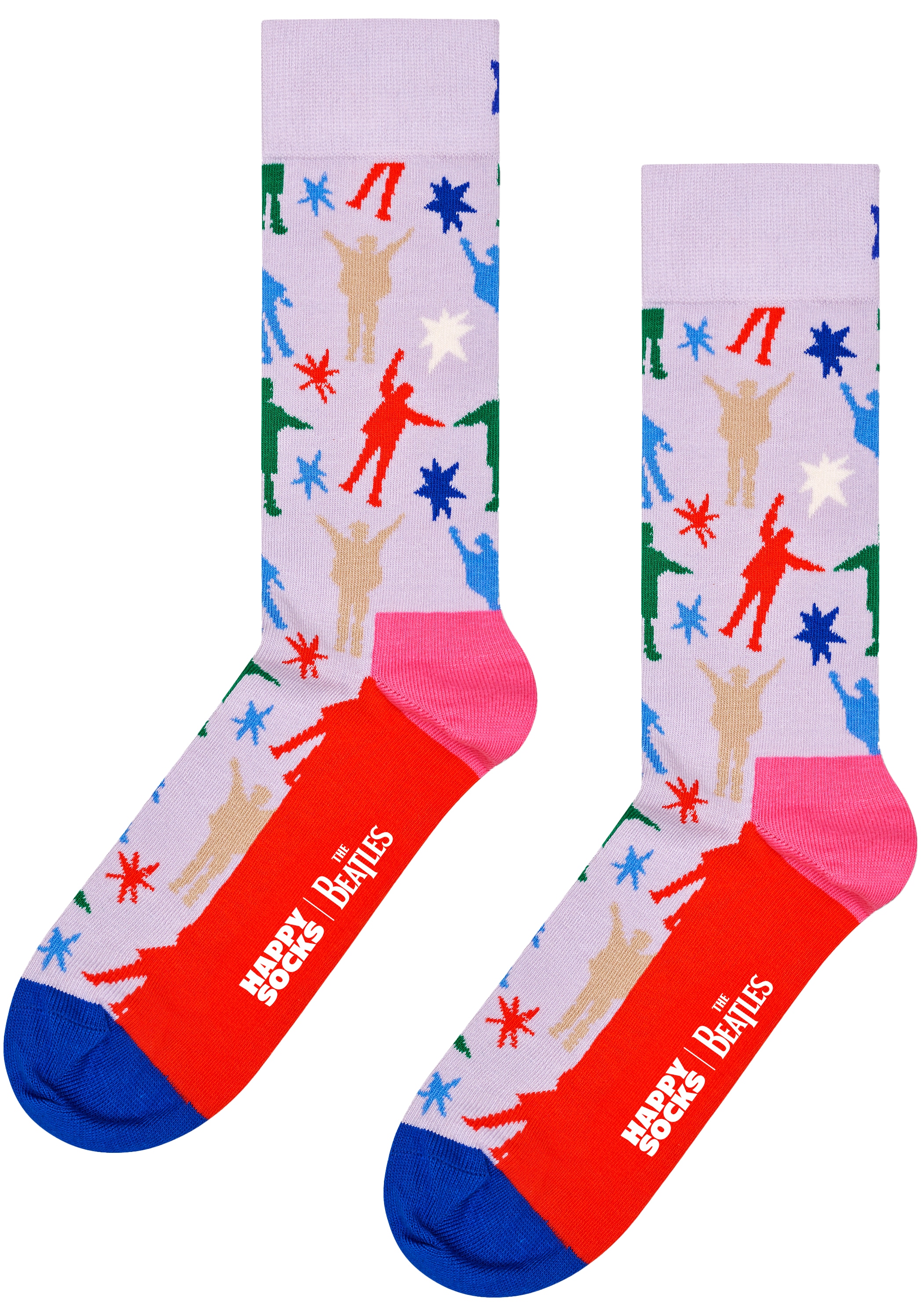 Happy Socks Langsocken, (3er Pack), mit bunten Beatles-Motiven