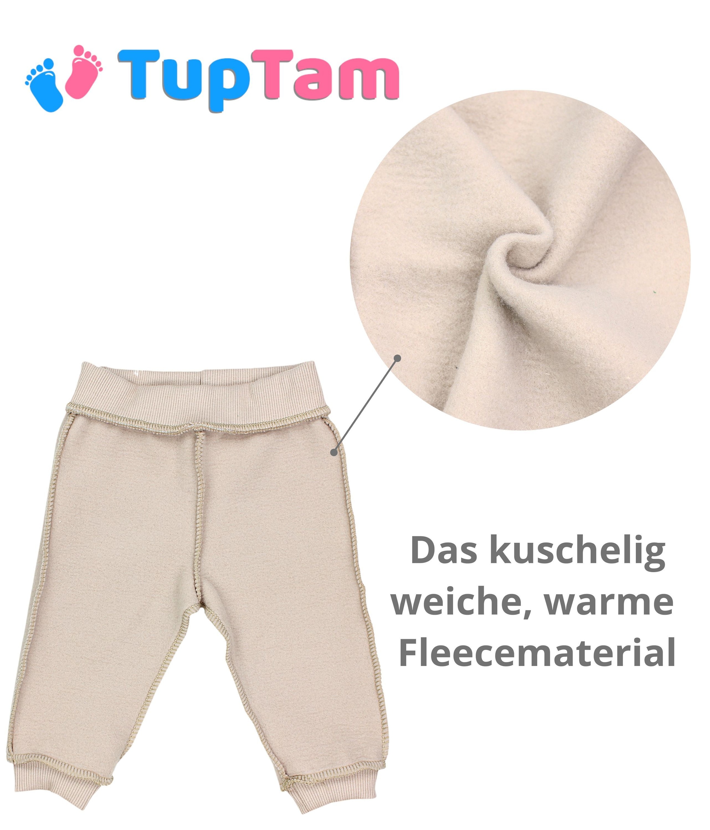 TupTam Pumphose »Hose Baby Jungen Hosen Fleece Angeraut Winter 2er Pack«