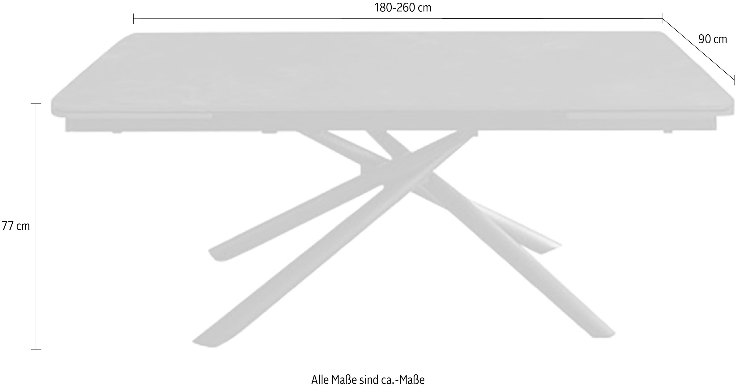 Home affaire Esstisch »Pietra«