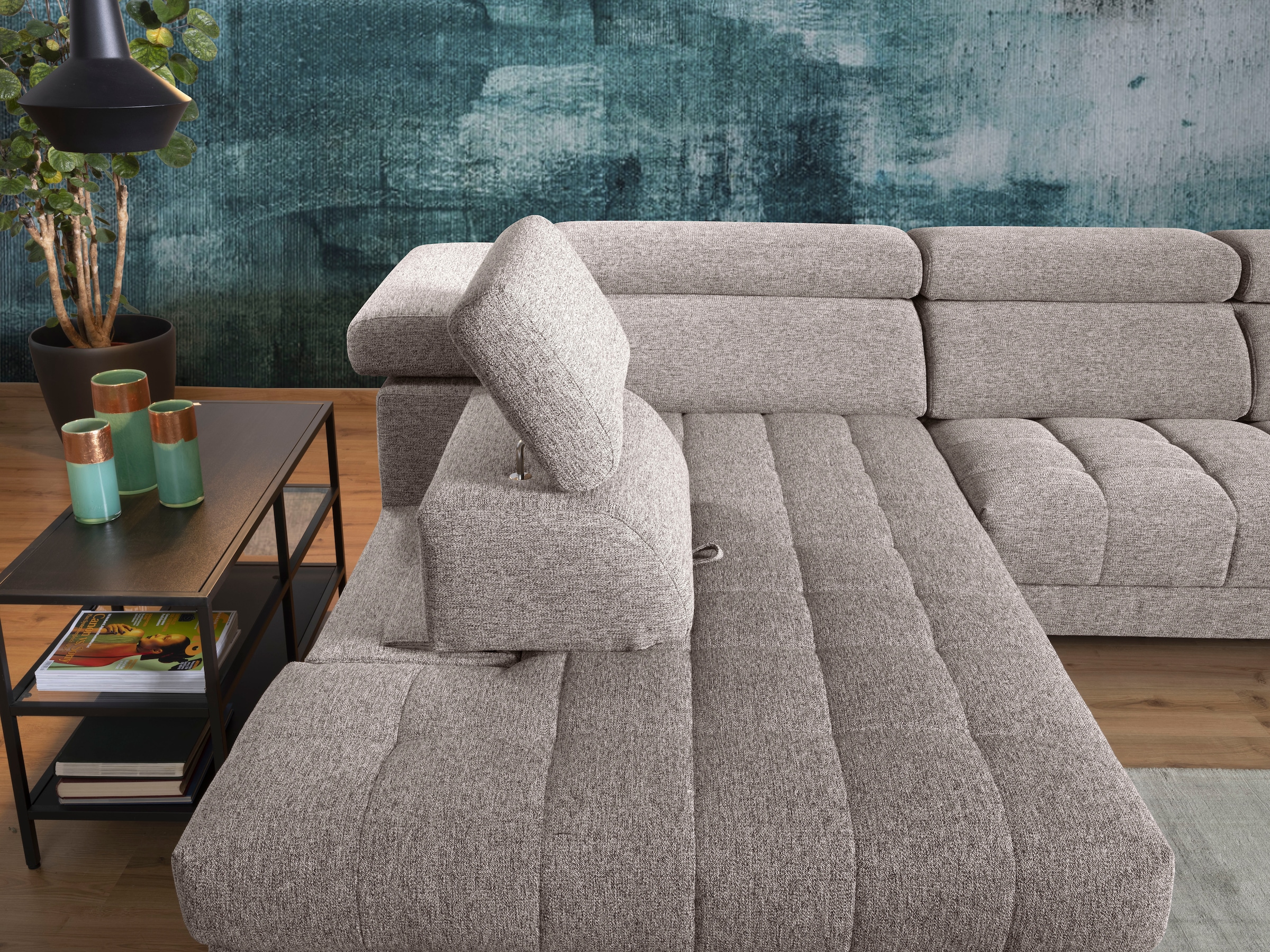 alina Ecksofa »Bahira«, Inkl. Rückenlehnen- und Sitztiefenverstellung, Breite 280 cm