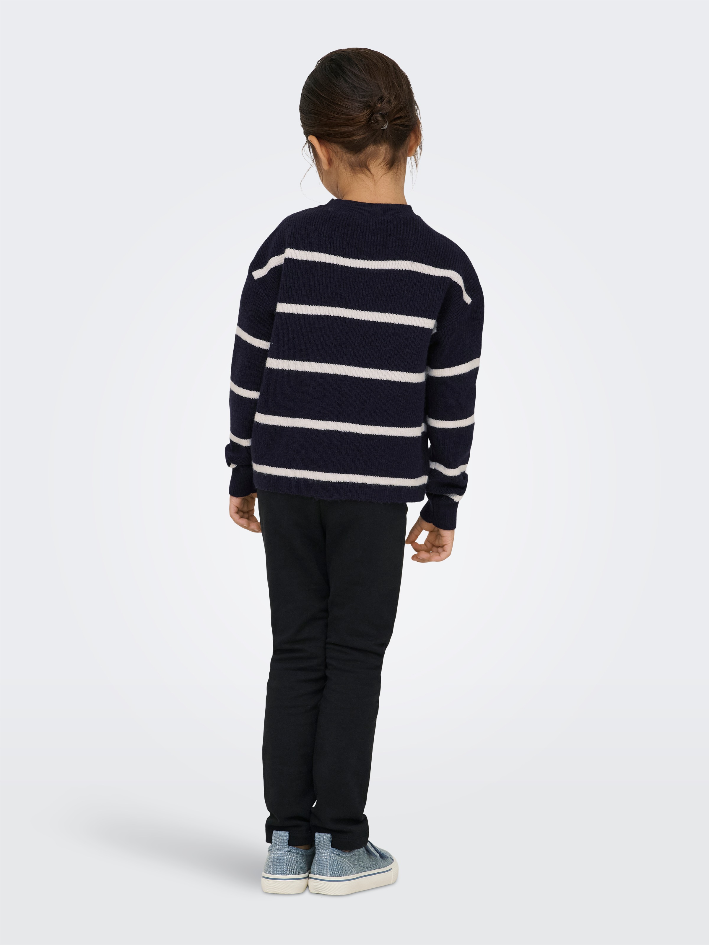 KIDS ONLY Strickpullover »KMGFRANCA LIFE SHORT LS STRIPE KNT NOOS« Viskosemischung, loose fit