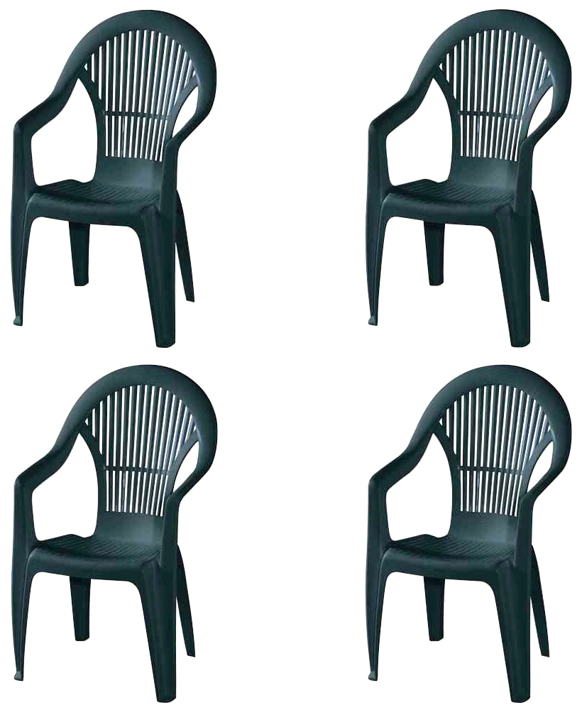 Progarden Vega SET 4x St-Ses grün M73531 Gartenmöbel-Set Grün