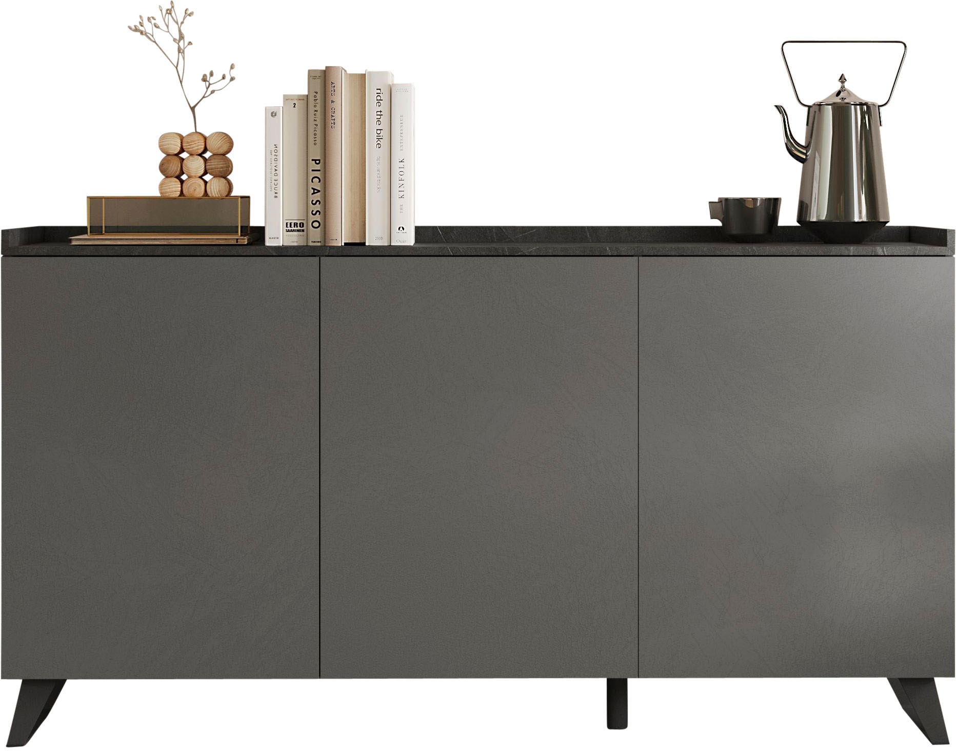 Sideboard »Tray, Breite 181, Kommode mit 3 Türen«, Top "Tablet", Push-to-open Funktion