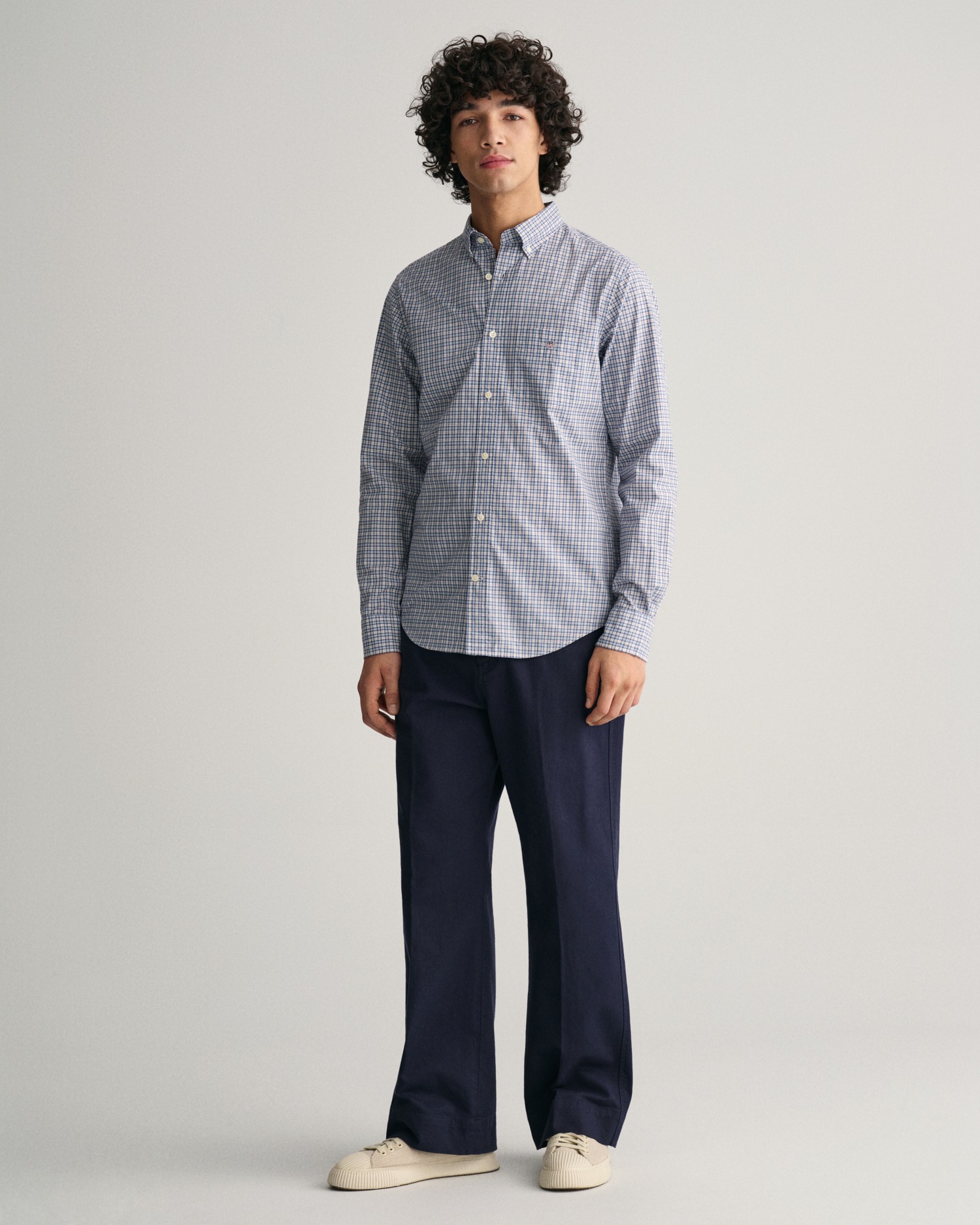 Gant Langarmhemd »REG POPLIN MICROCHECK SHIRT«, Micro-kariert, Popeline, leicht, strapazierfähig und pflegeleicht