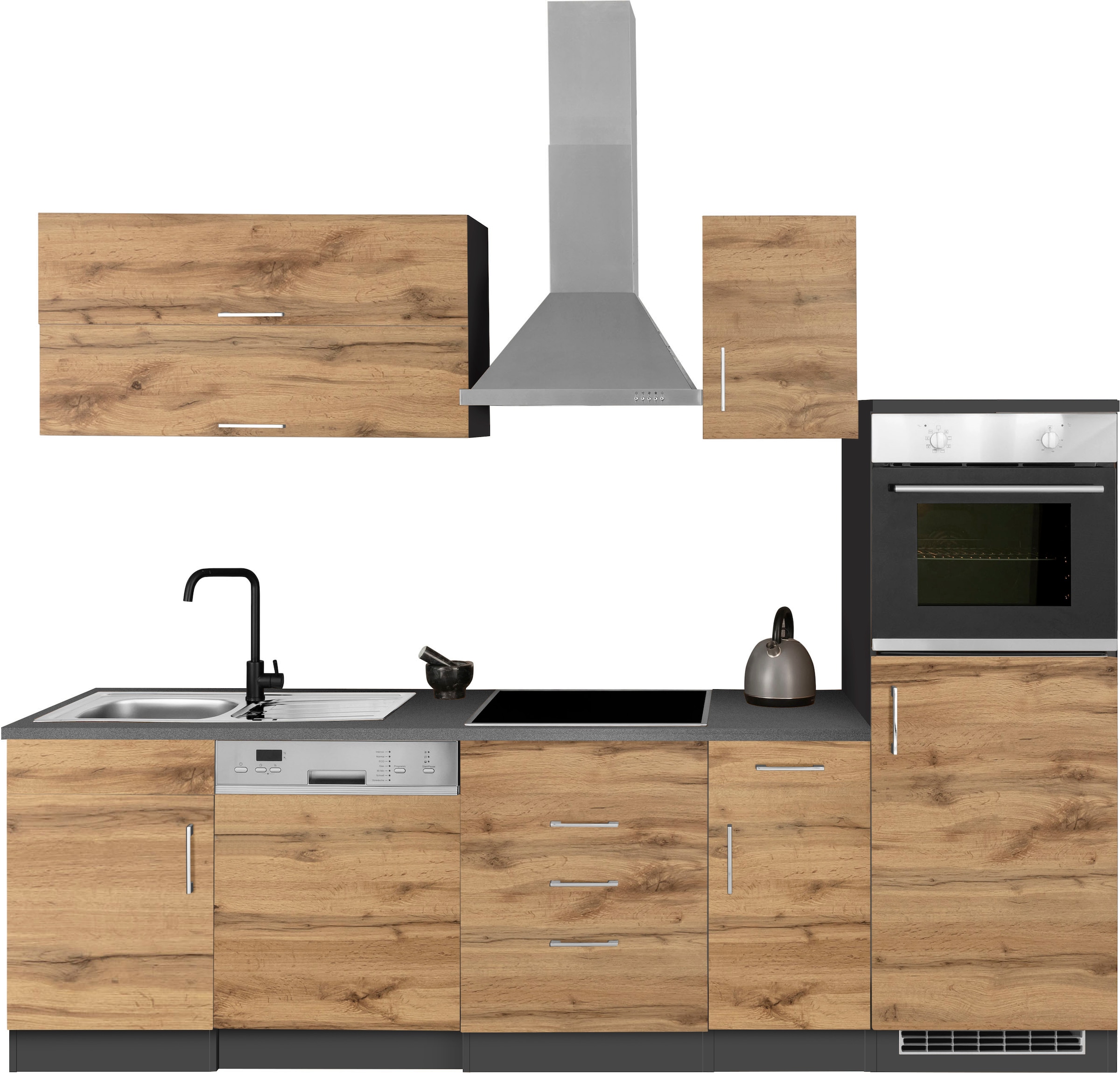 KOCHSTATION Küchenzeile »KS-Colmar« ohne E-Geräte, Breite 270 cm