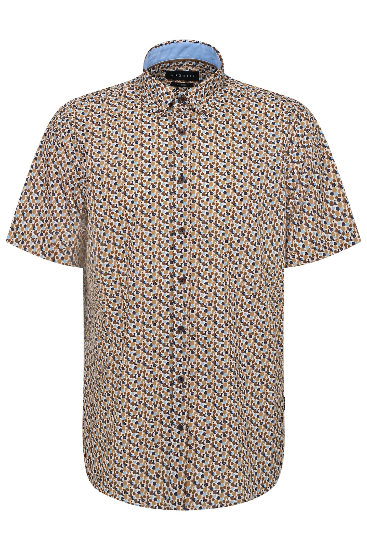 bugatti Kurzarmhemd mit Button-Down-Kragen