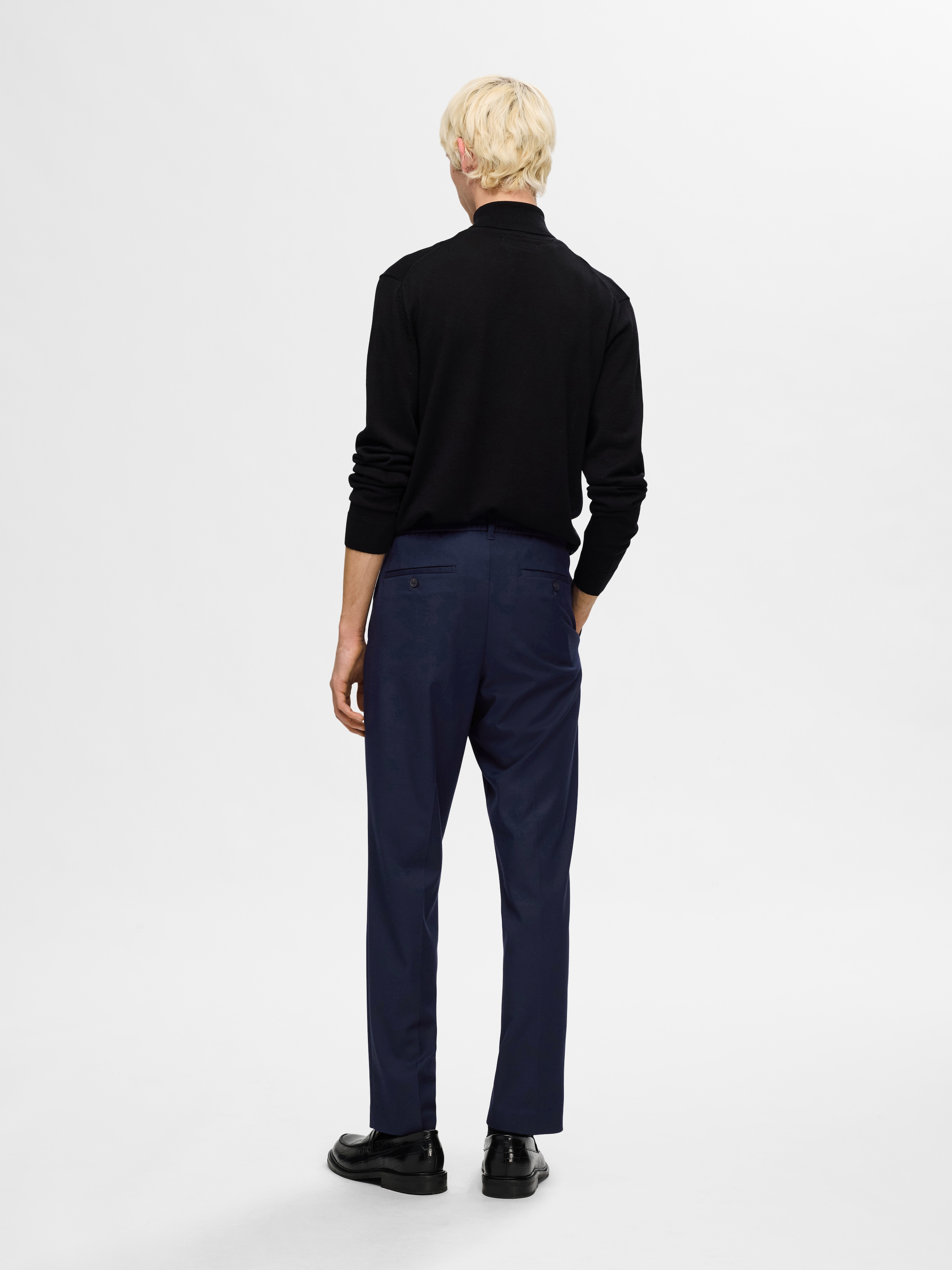 SELECTED Chinohose »SLH190-REG TAPERED LEROY PLEAT PANT NOOS«