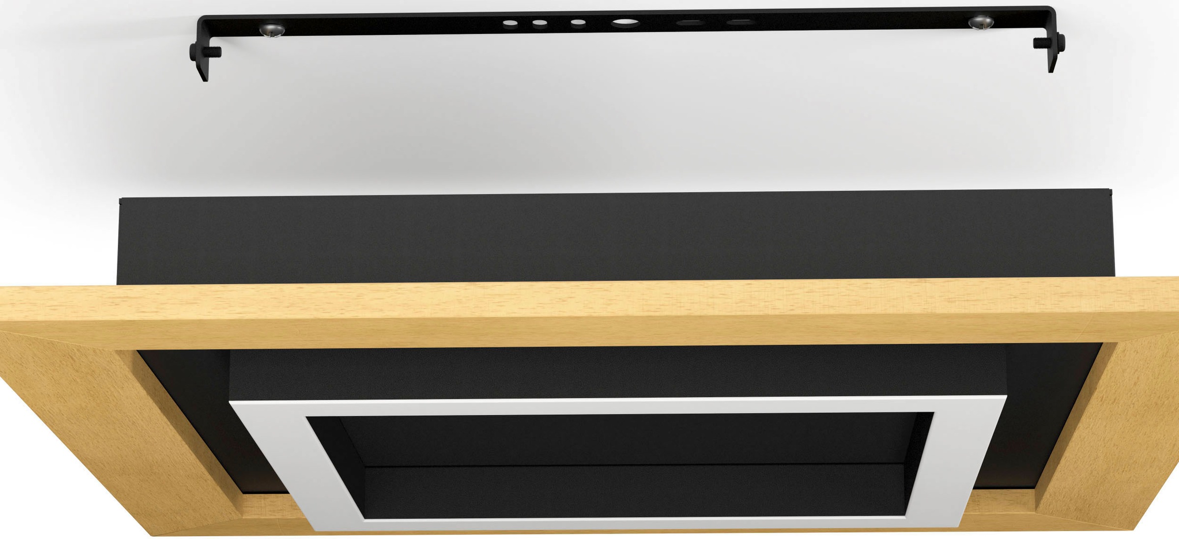 EGLO LED-Deckenleuchte »TIRRENARA« in schwarz und braun aus Stahl, Holz /  inkl. LED fest integriert - 4 x 5,4 Watt online kaufen | mit 3 Jahren XXL  Garantie