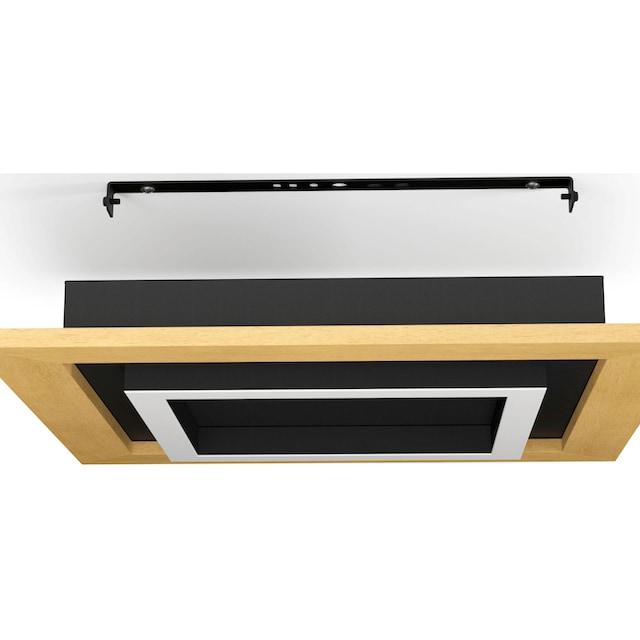 EGLO LED-Deckenleuchte »TIRRENARA« in schwarz und braun aus Stahl, Holz /  inkl. LED fest integriert - 4 x 5,4 Watt online kaufen | mit 3 Jahren XXL  Garantie