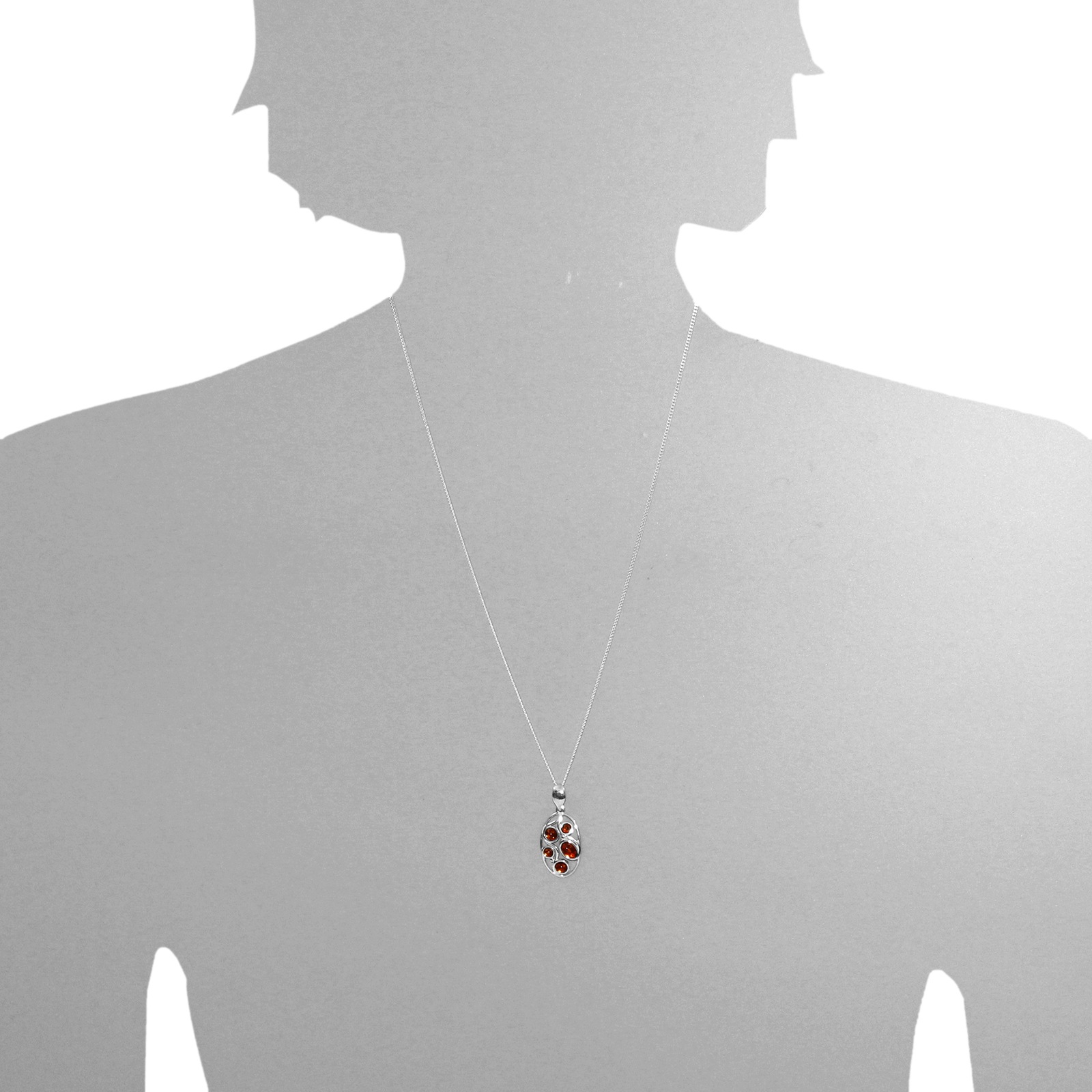 OSTSEE-SCHMUCK Kettenanhänger »- Cailin - Silber 925/000 - Bernstein«