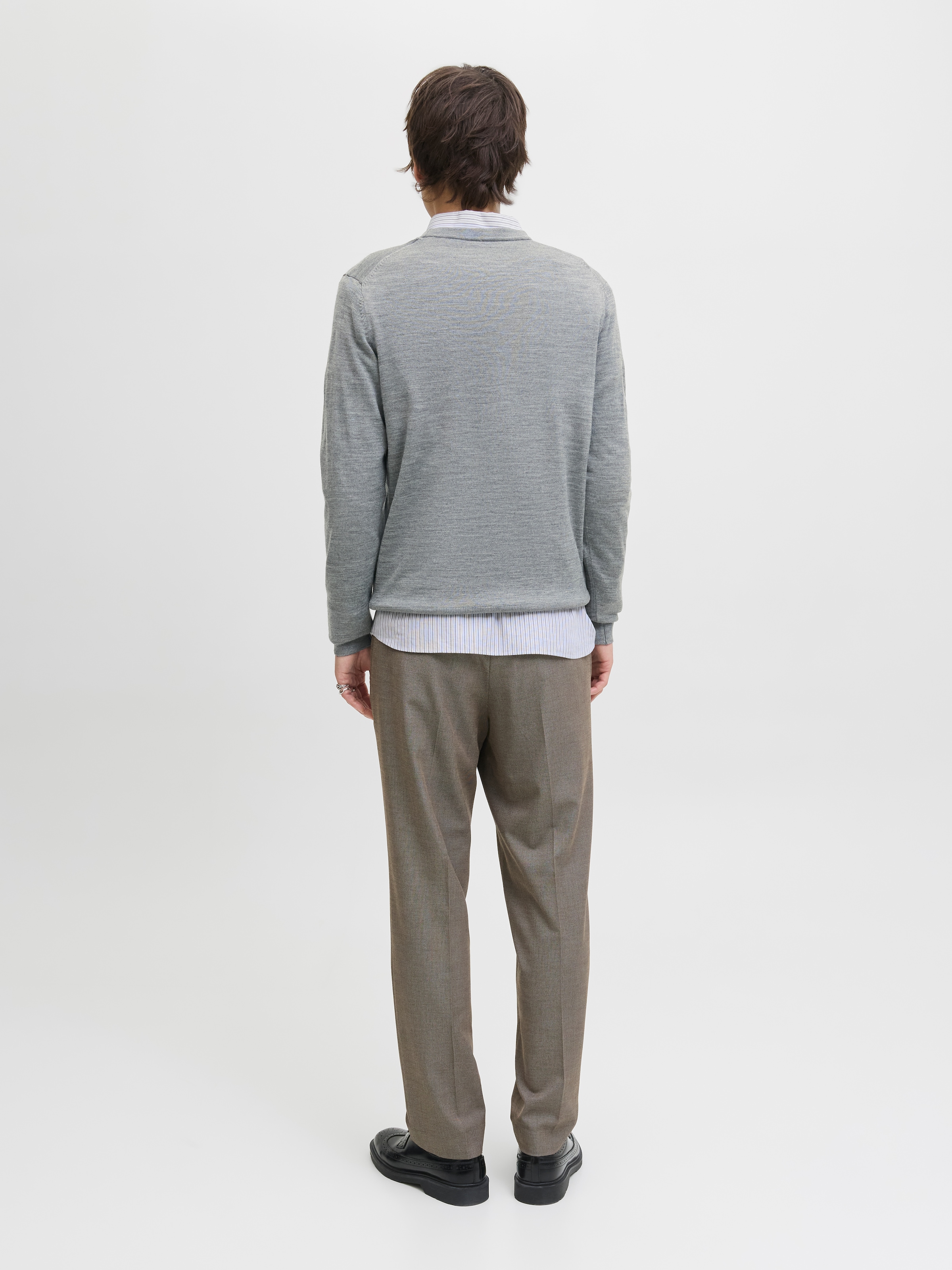 Jack & Jones Rundhalspullover »JPRBLAMARK MERINO KNIT CREW NECK LN«