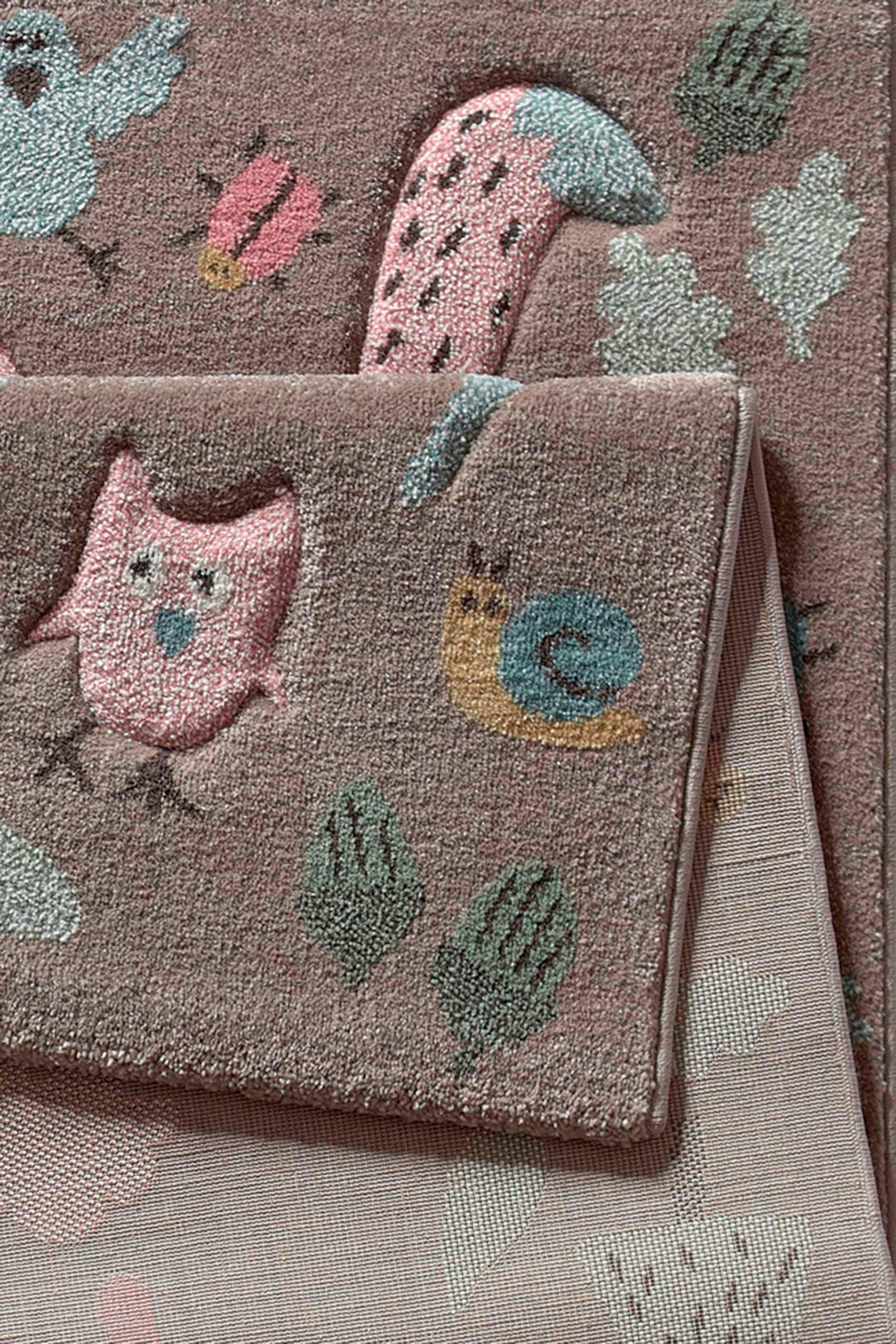 Sigikid Kinderteppich »Forest« rechteckig 13 mm Höhe Wald Tiere Design, Kurzflor